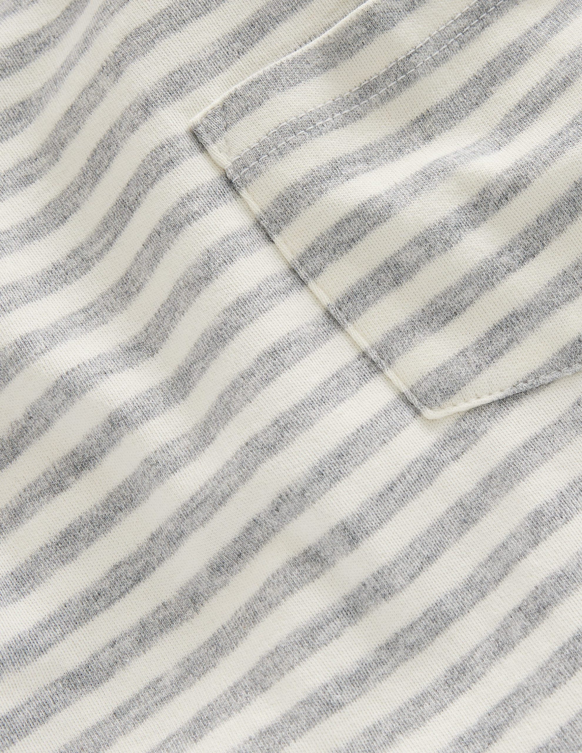 Cosy Striped Top-Grey/Ivory - Image 3