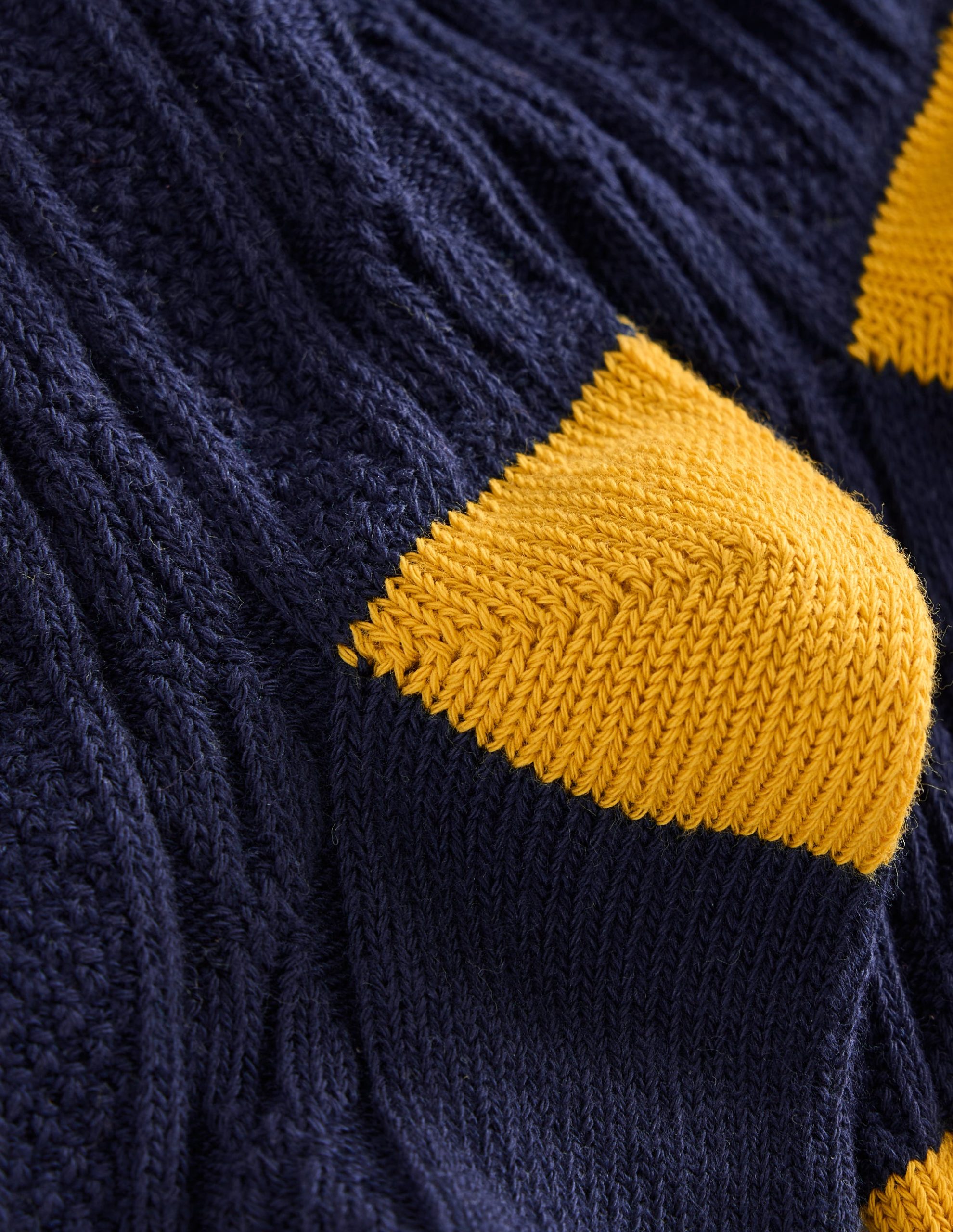 Cable Knit Tights-College Navy - Image 2