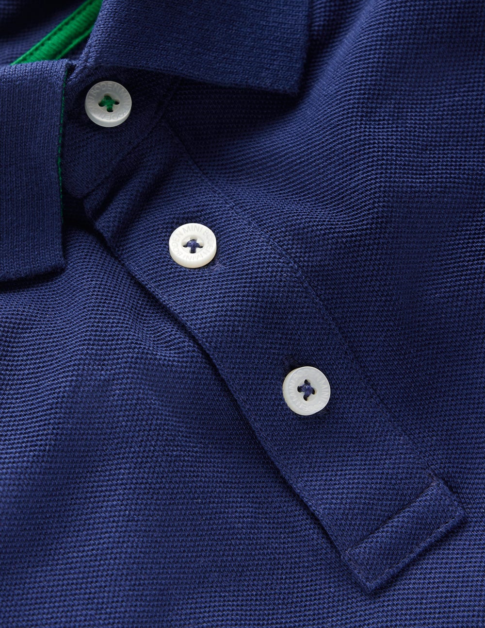 Piqué Polo Shirt-College Navy - Image 3