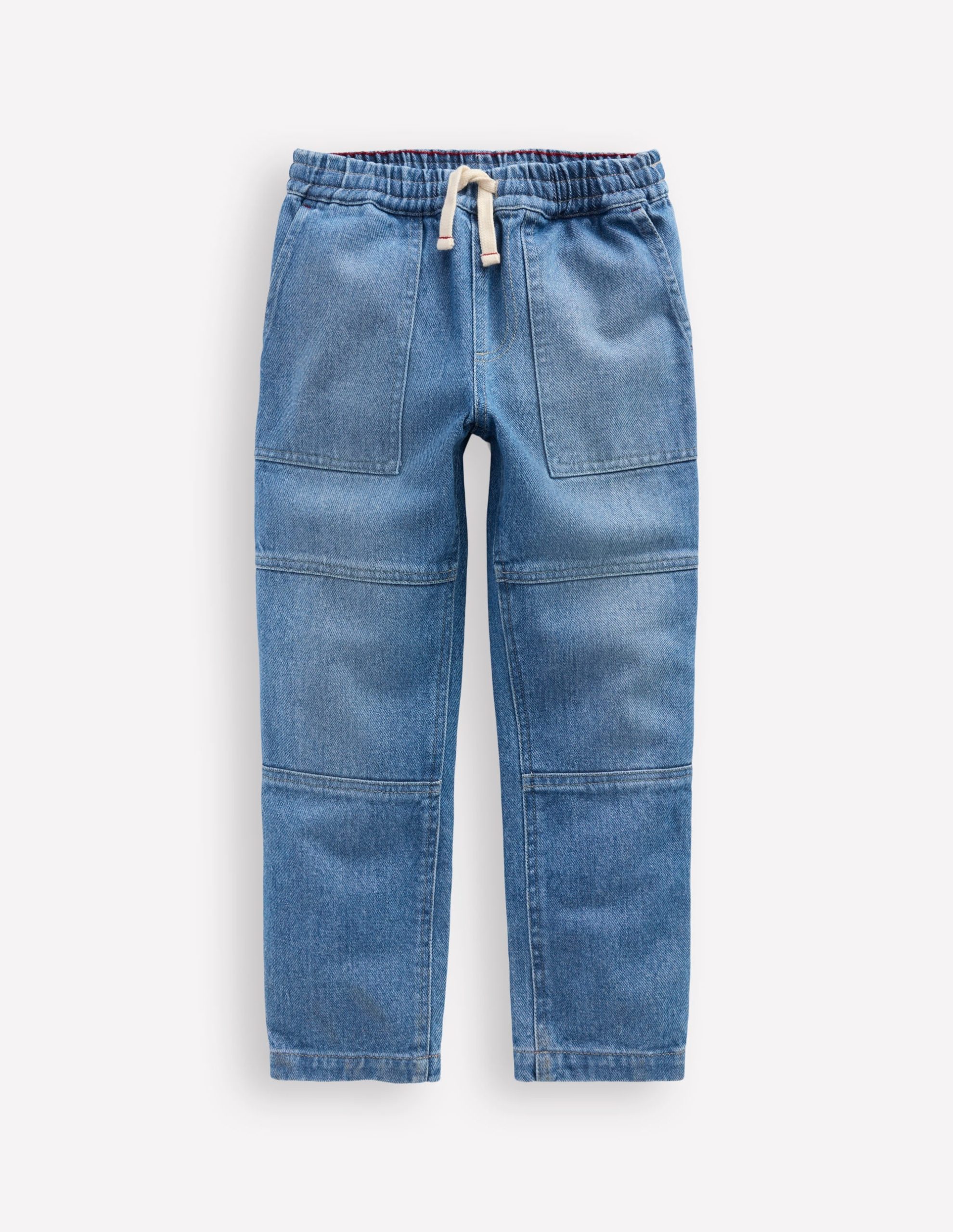 Warrior Knee Jeans-Mid Blue Wash - Image 6