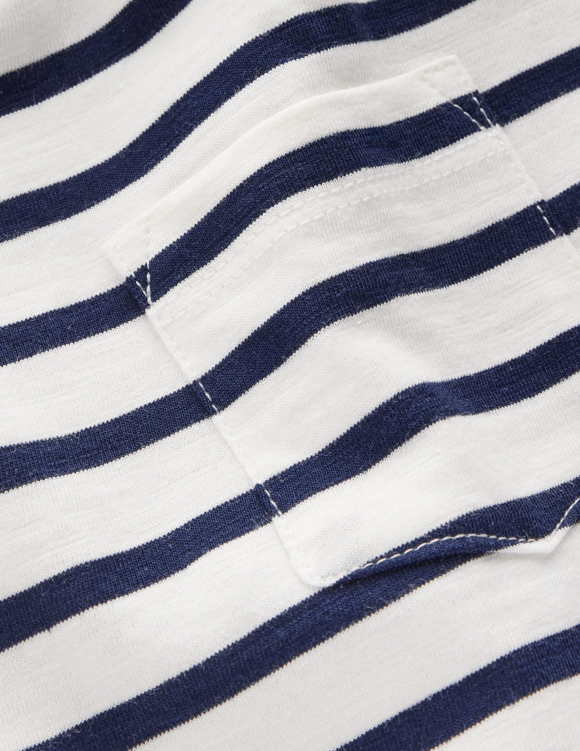 Everyday Short Sleeve T-Shirt-Ivory/College Navy - Image 3