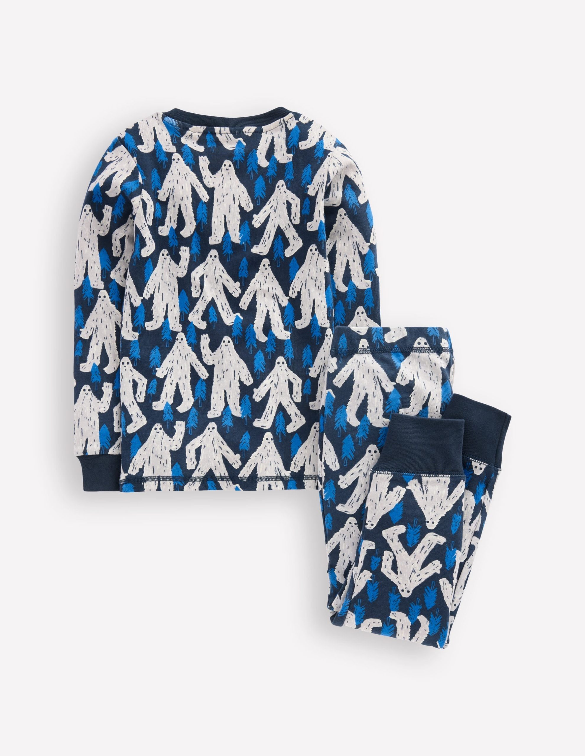Snug Glow-in-the-dark Pajamas-Carbon Yetti - Image 2