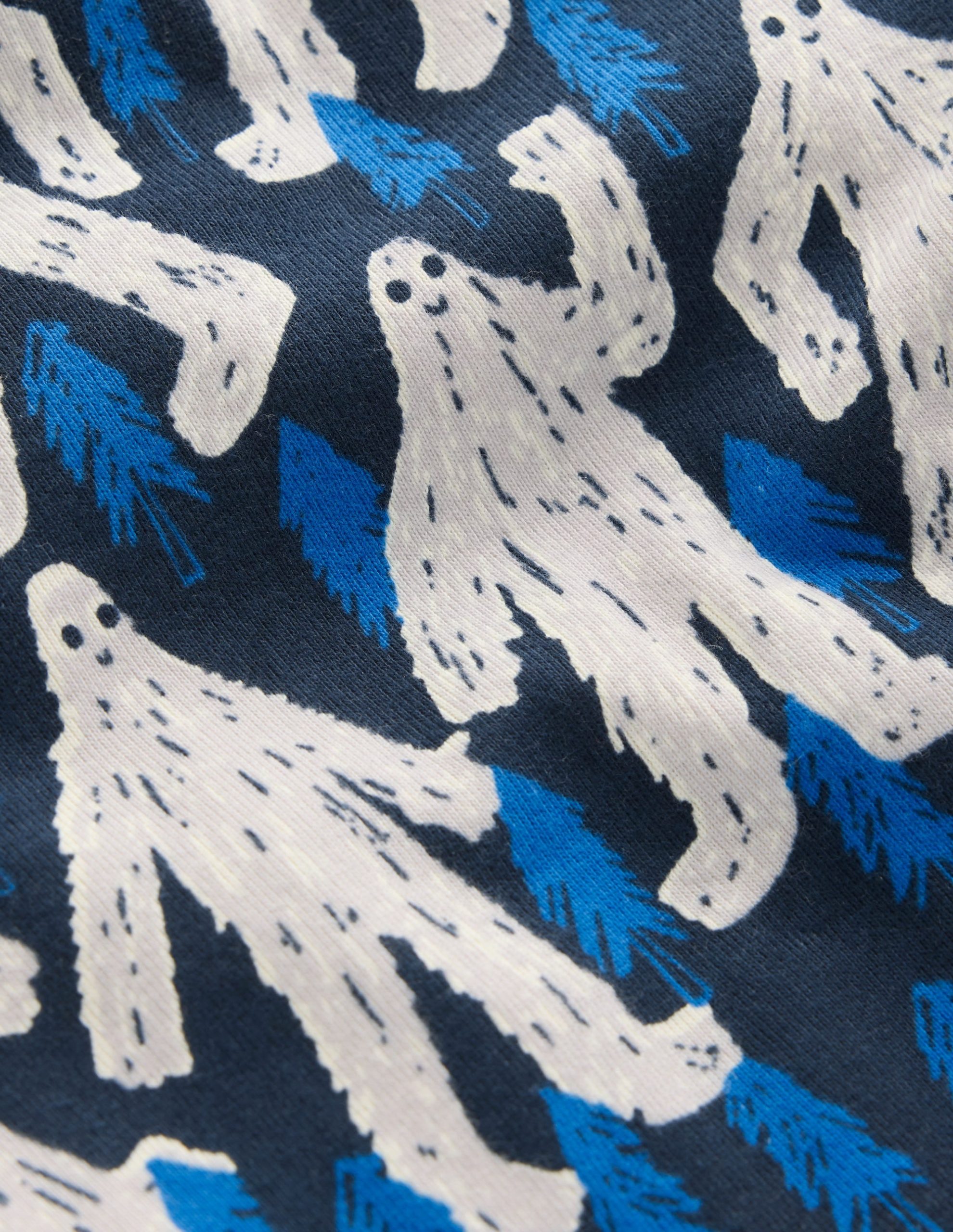 Snug Glow-in-the-dark Pajamas-Carbon Yetti - Image 3