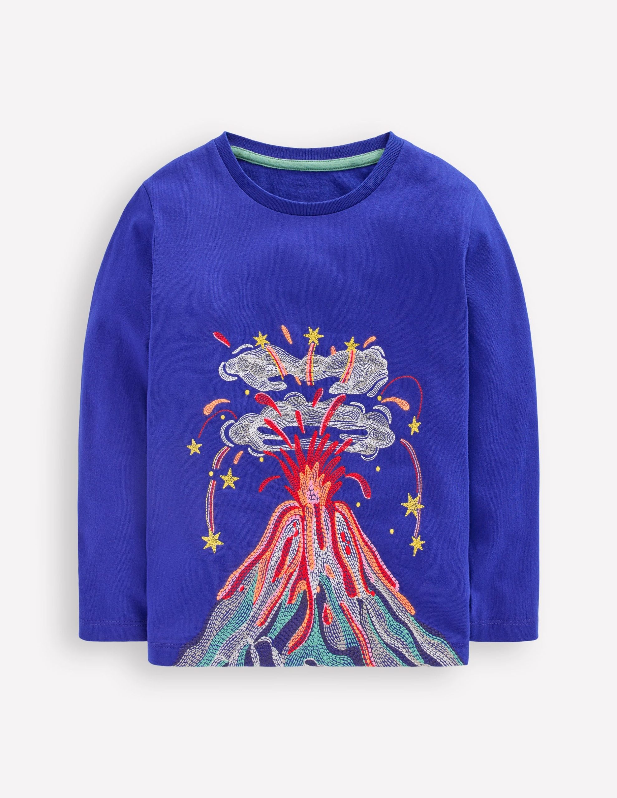 Superstitch Long Sleeve Top-Multi Volcanoes - Image 3