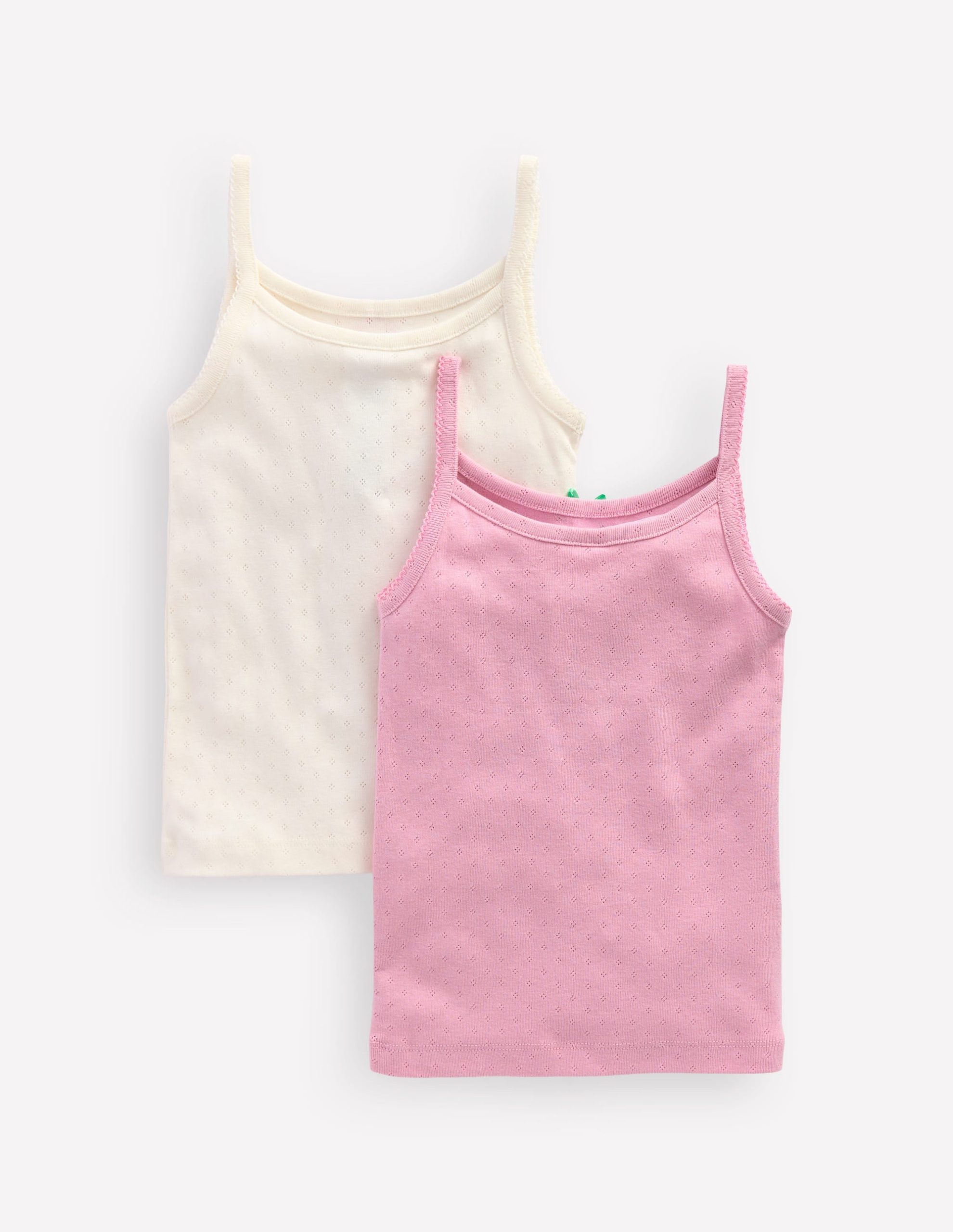 2-Pack Pointelle Tank Tops-Multi - Image 3
