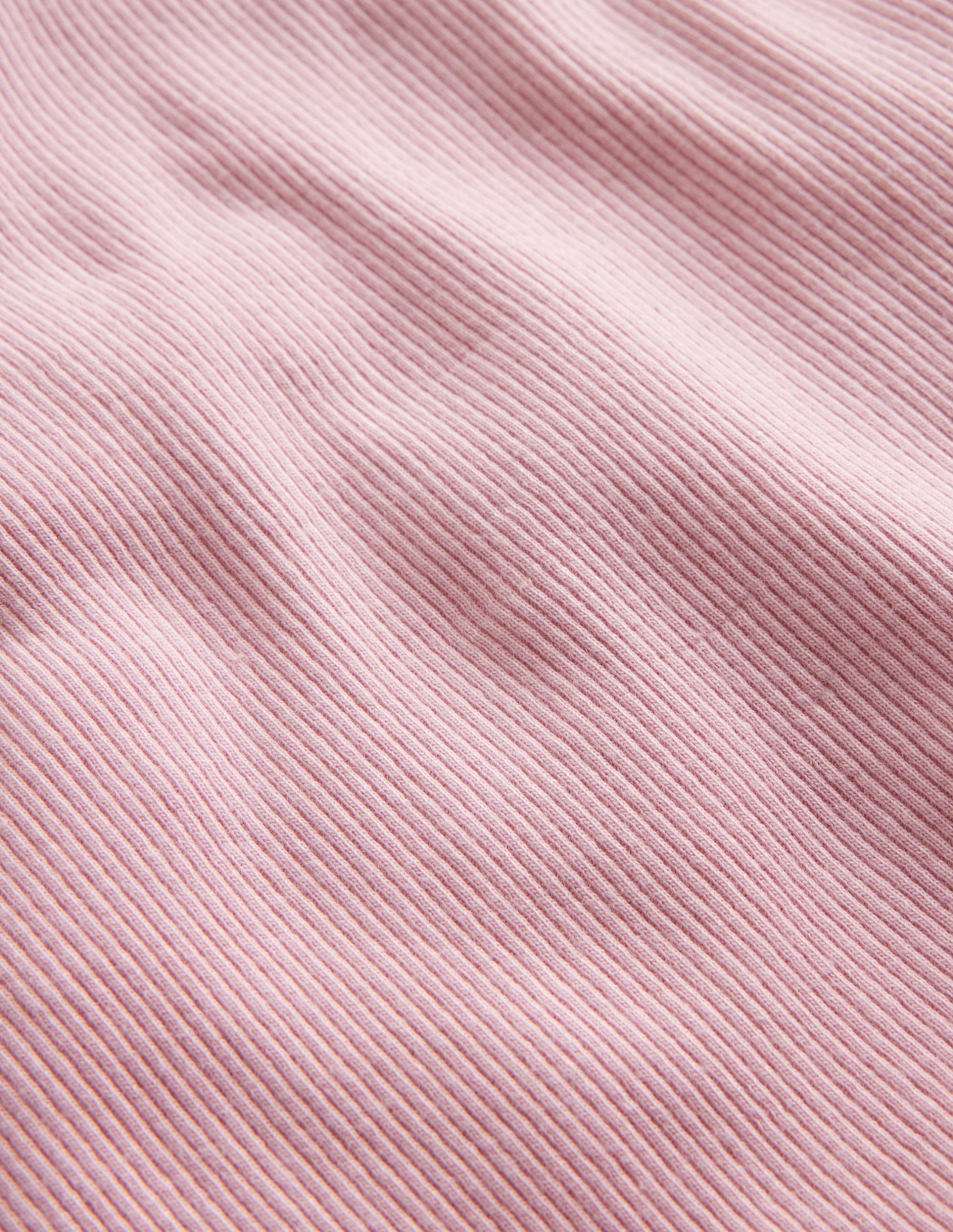 Ribbed Lace Trim Tank-French Pink - Image 3