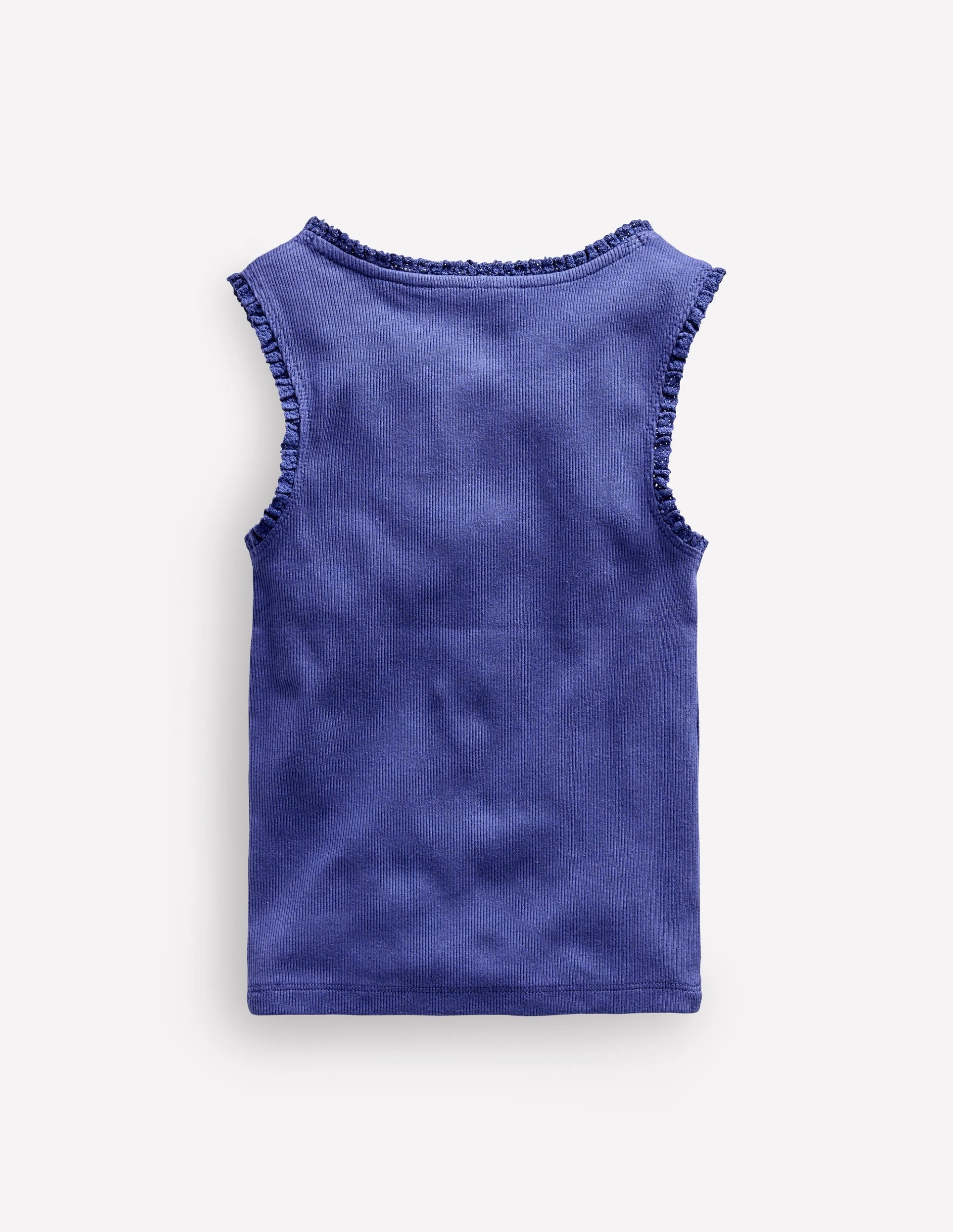 Ribbed Lace Trim Tank-Starboard - Image 2
