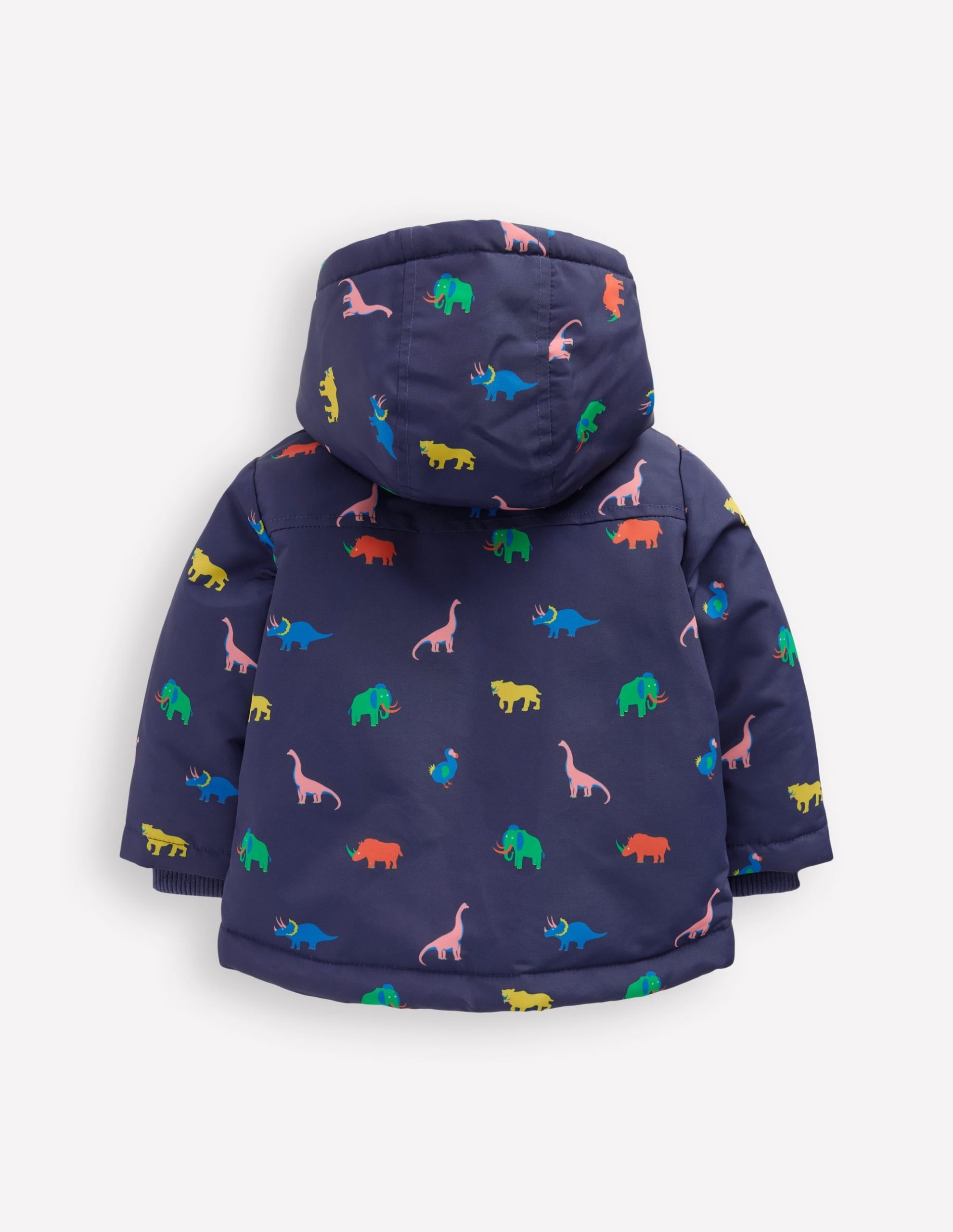 3-in-1 Shower Resistant Coat-Navy Prehistoric Print - Image 2