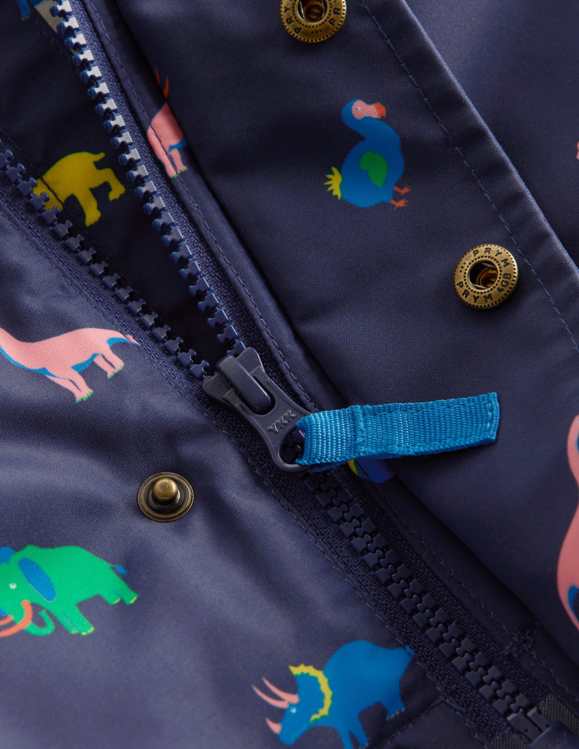 3-in-1 Shower Resistant Coat-Navy Prehistoric Print - Image 3