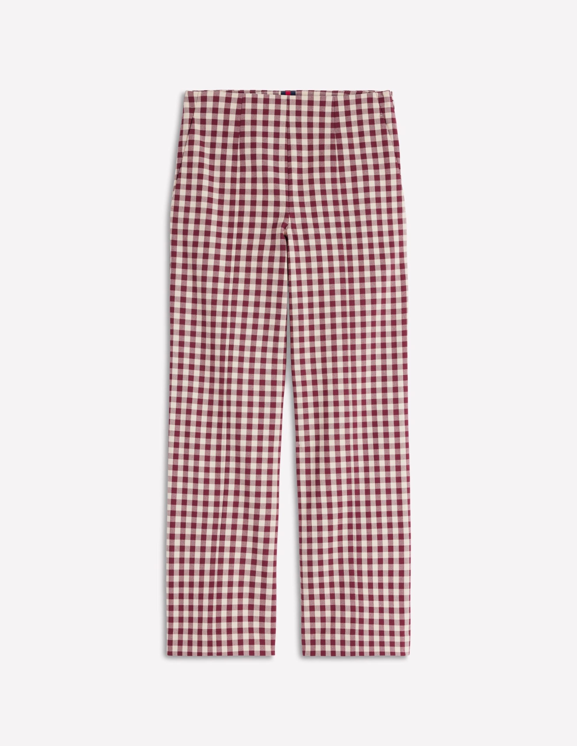 Smart 7/8 Pants-Chestnut Gingham - Image 6