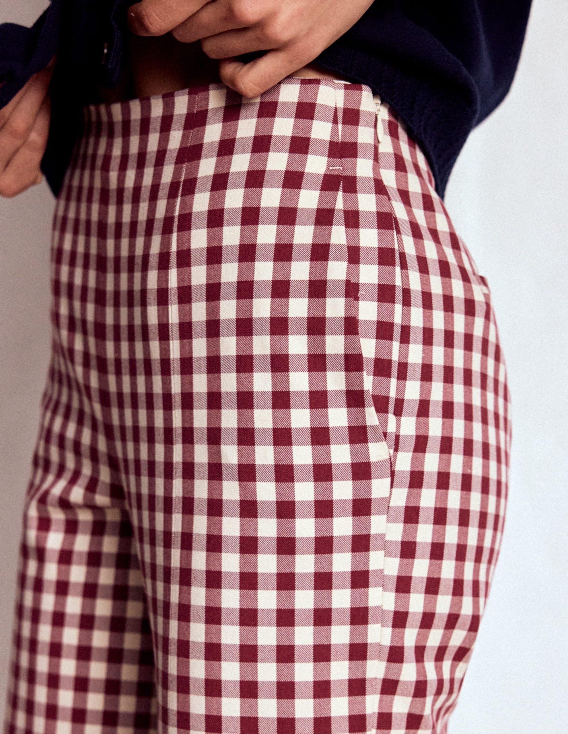 Smart 7/8 Pants-Chestnut Gingham - Image 2