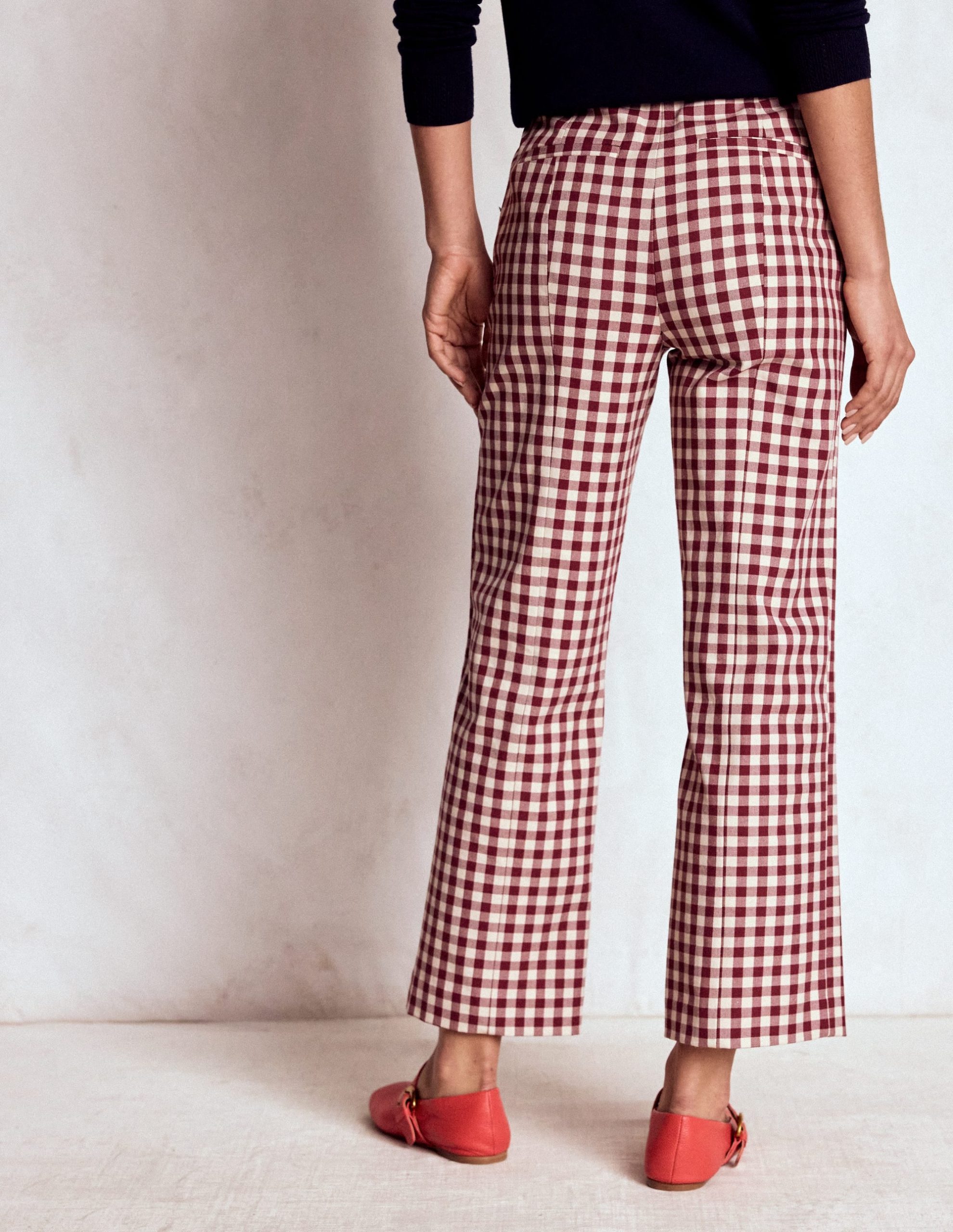 Smart 7/8 Pants-Chestnut Gingham - Image 3