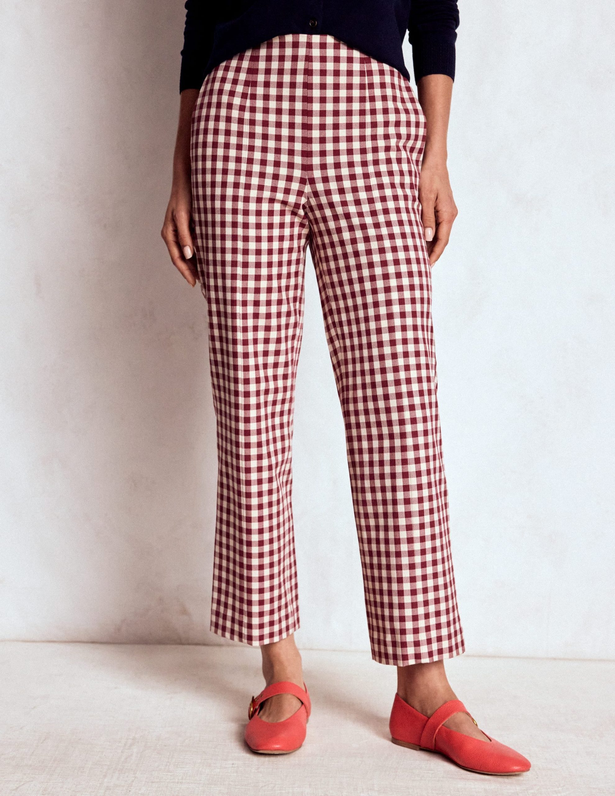 Smart 7/8 Pants-Chestnut Gingham - Image 4