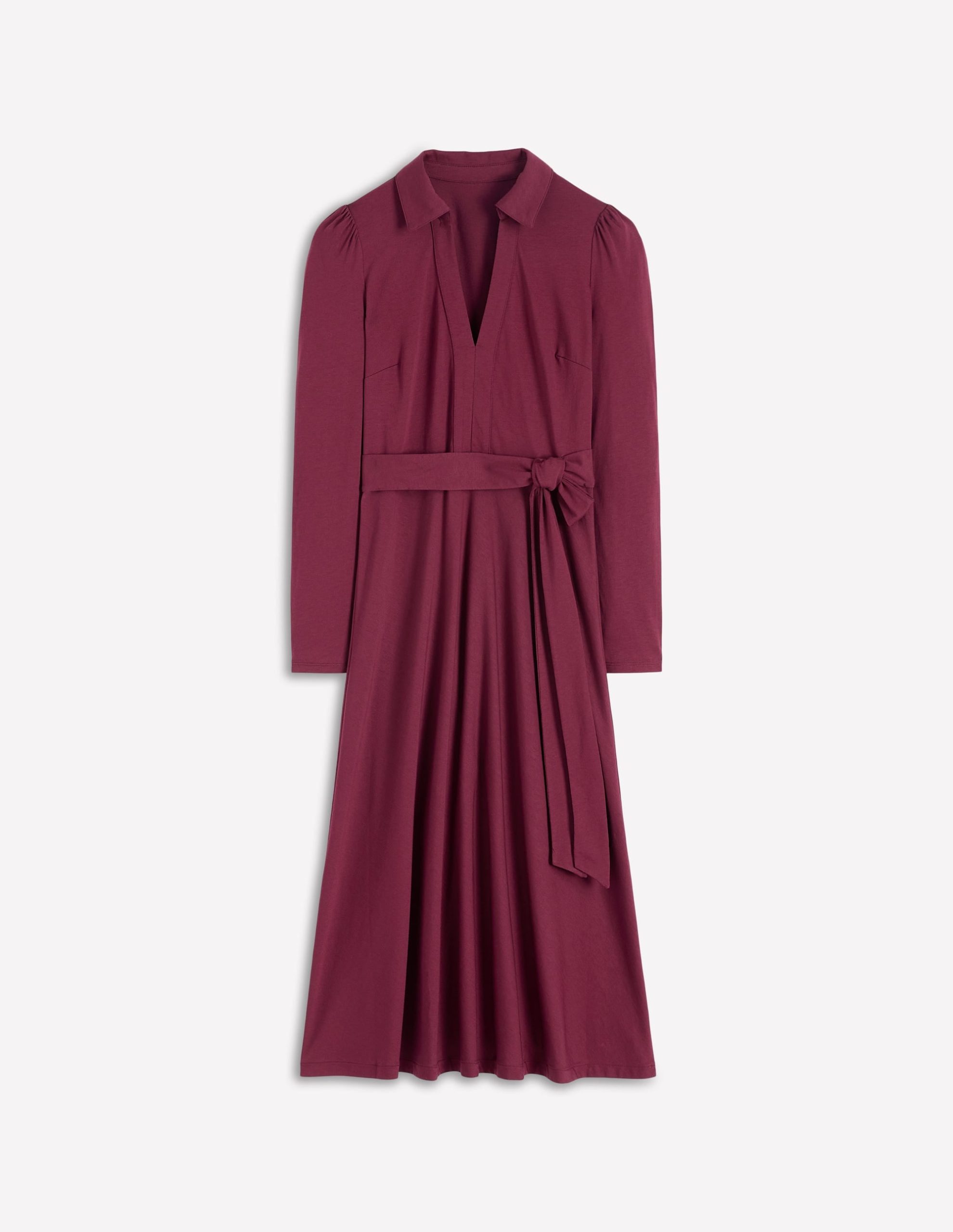 Imogen Collared Jersey Dress-Deep Wisteria - Image 6