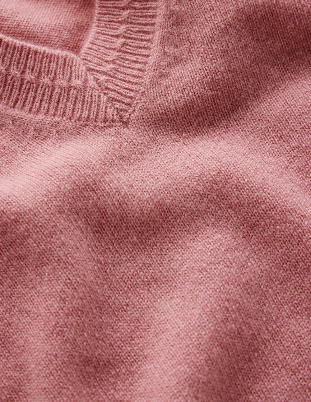 Eva Cashmere V-Neck Sweater-Camelia Pink - Image 7