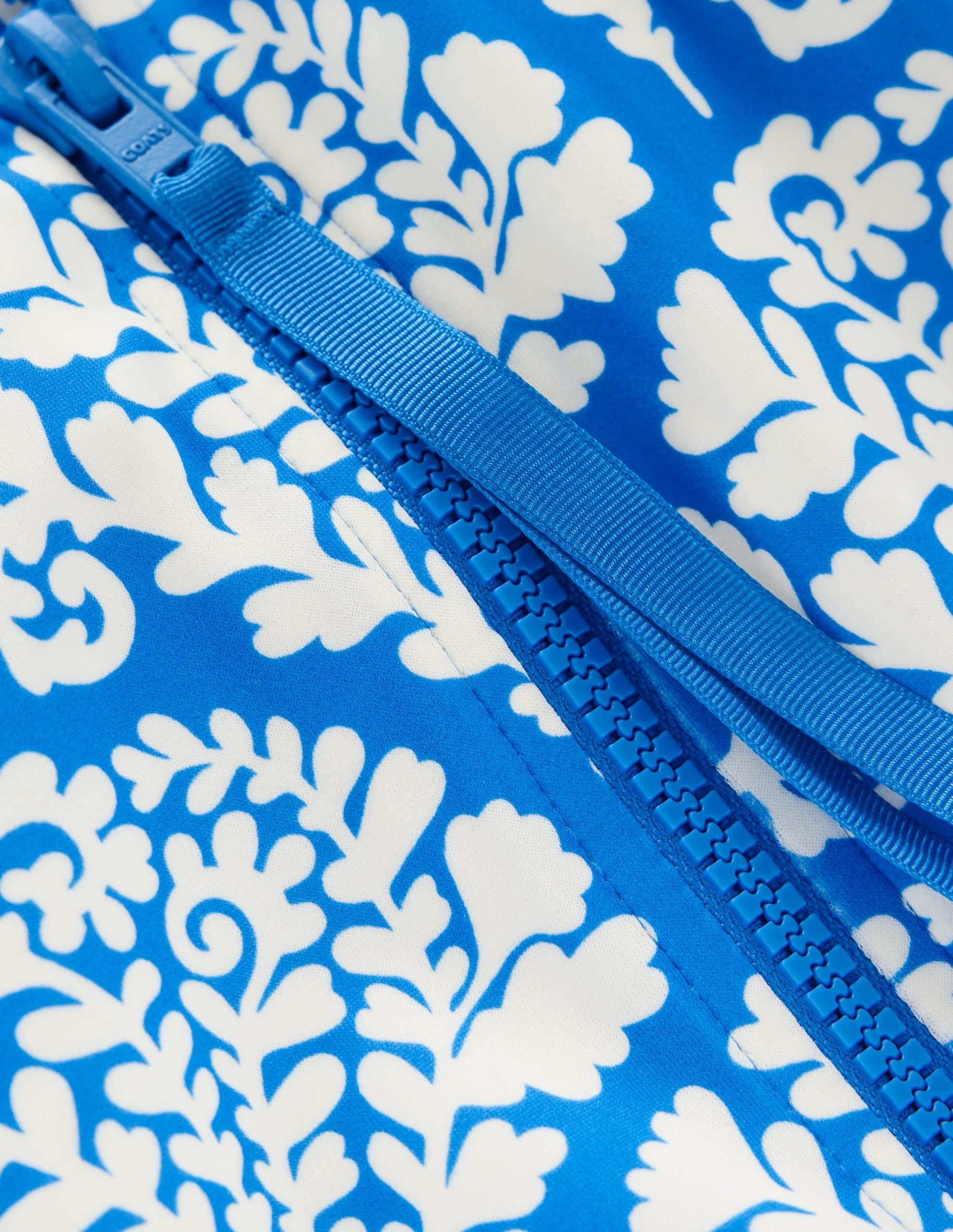 Sporty High Neck Swimsuit-Bright Blue. Blossomy - Image 8