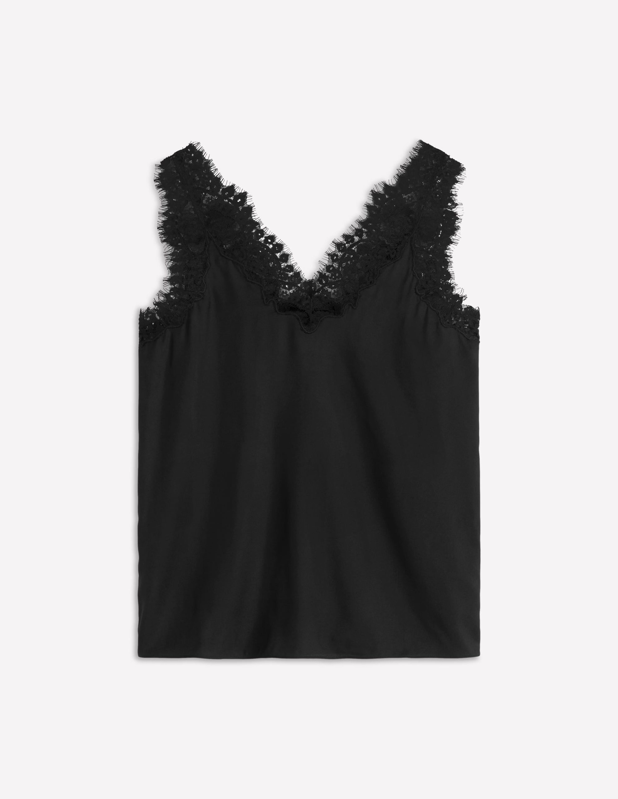 Ara Silk Blend Lace Cami-Black - Image 7