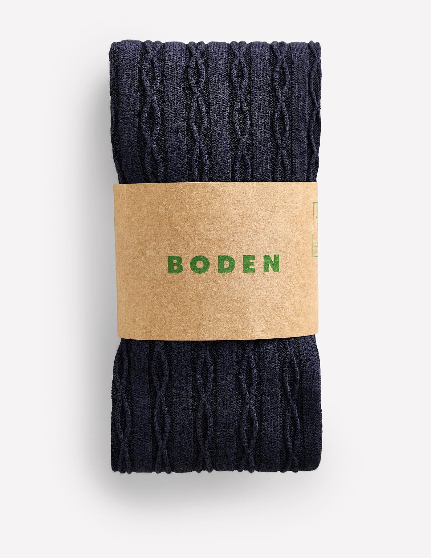 Cable Knit Tights-Navy - Image 3