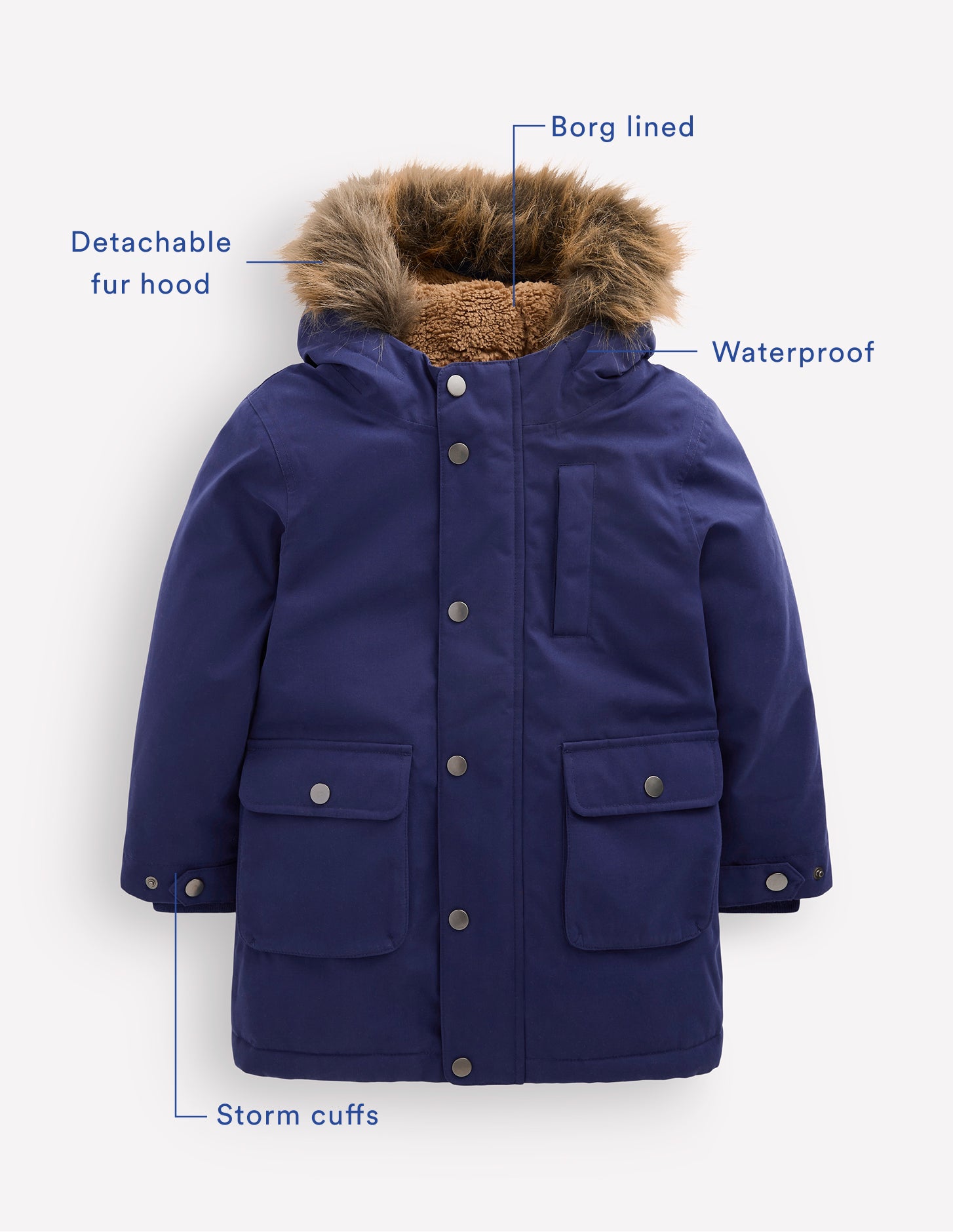 Authentic Waterproof Parka-Navy - Image 3