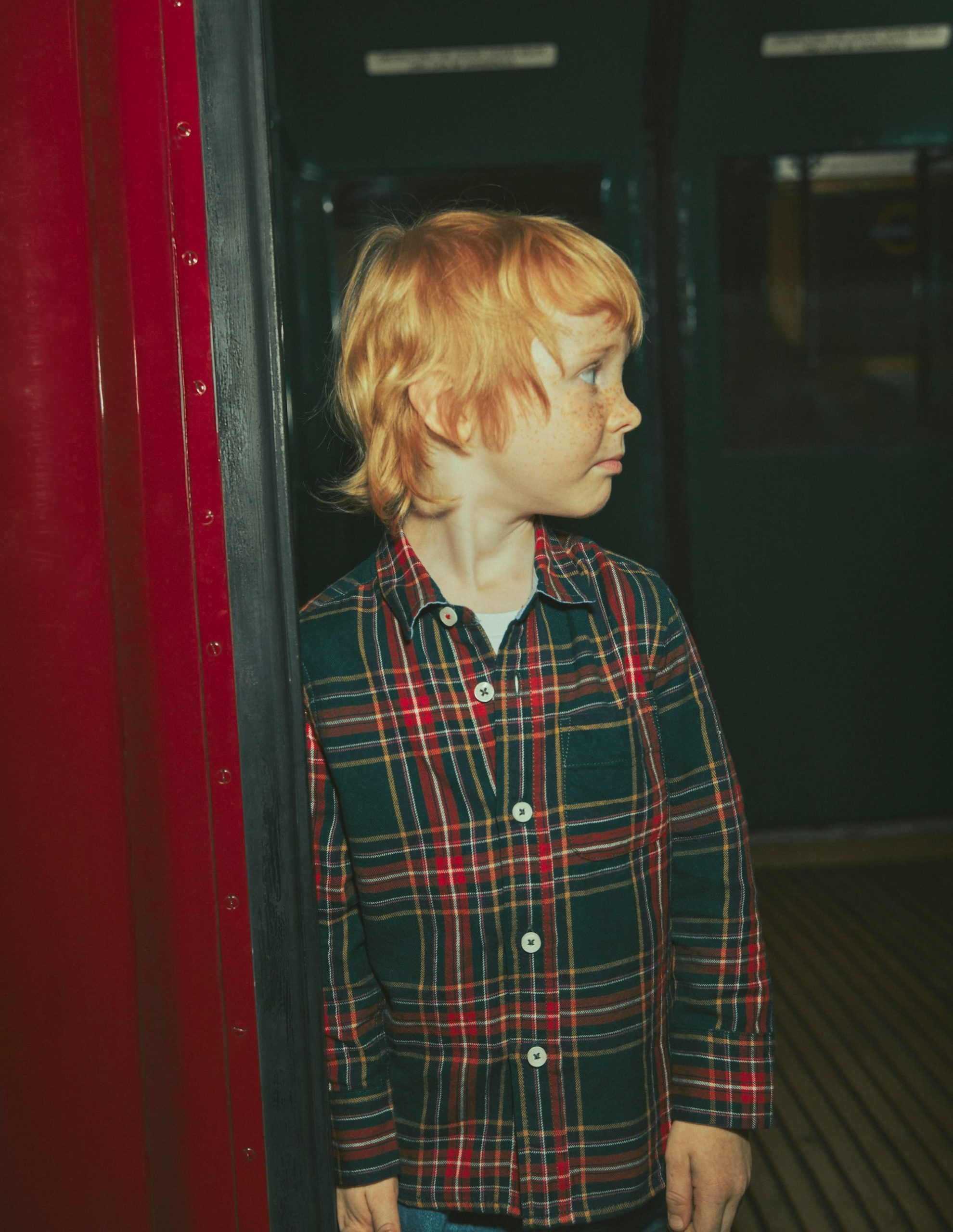 Cosy Cotton Check Shirt-Dark Green Check - Image 7