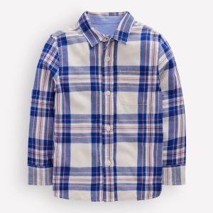 Cosy Cotton Check Shirt-Papyrus and Surf The Web Check