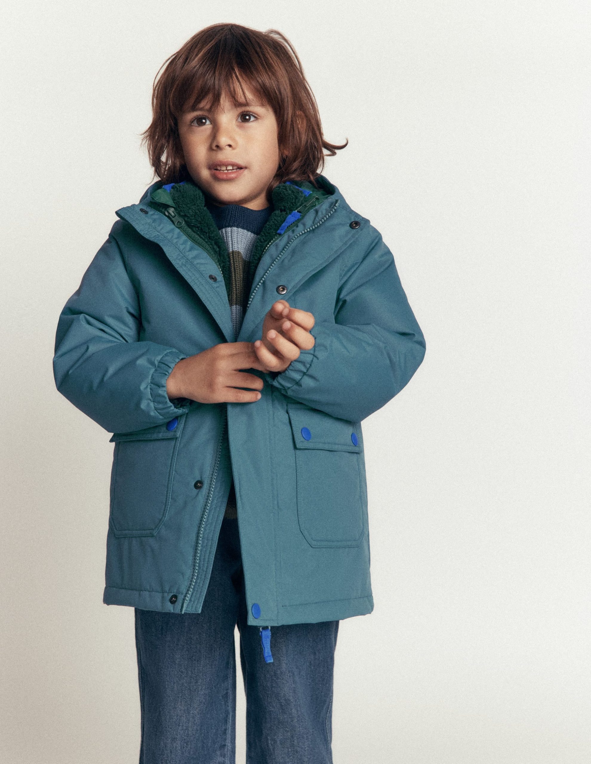 4-in-1 Waterproof Coat-Storm Blue - Image 2