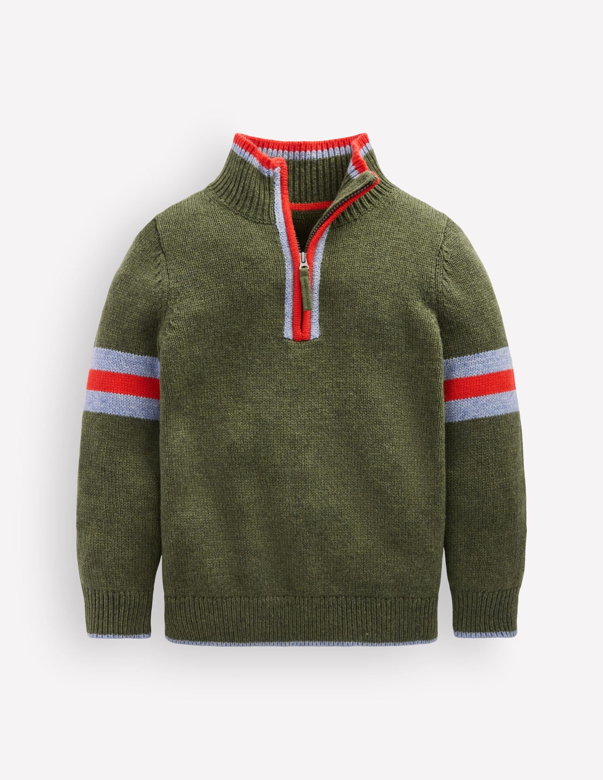 Heritage Half-Zip Sweater-Chive Marl - Image 3