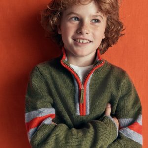 Heritage Half-Zip Sweater-Chive Marl