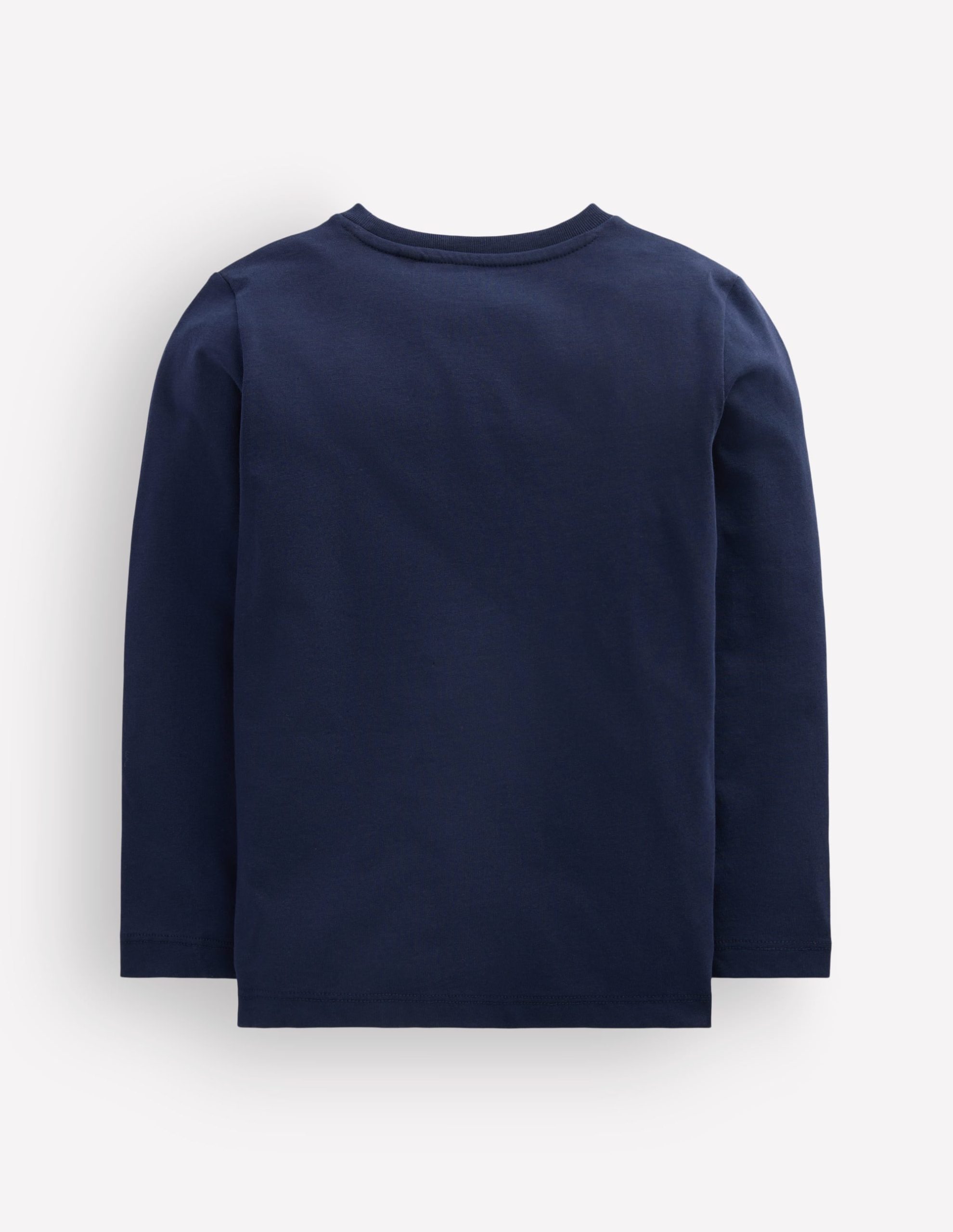 Long Sleeve Glow T-shirt-French Navy. Halloween Castle - Image 4