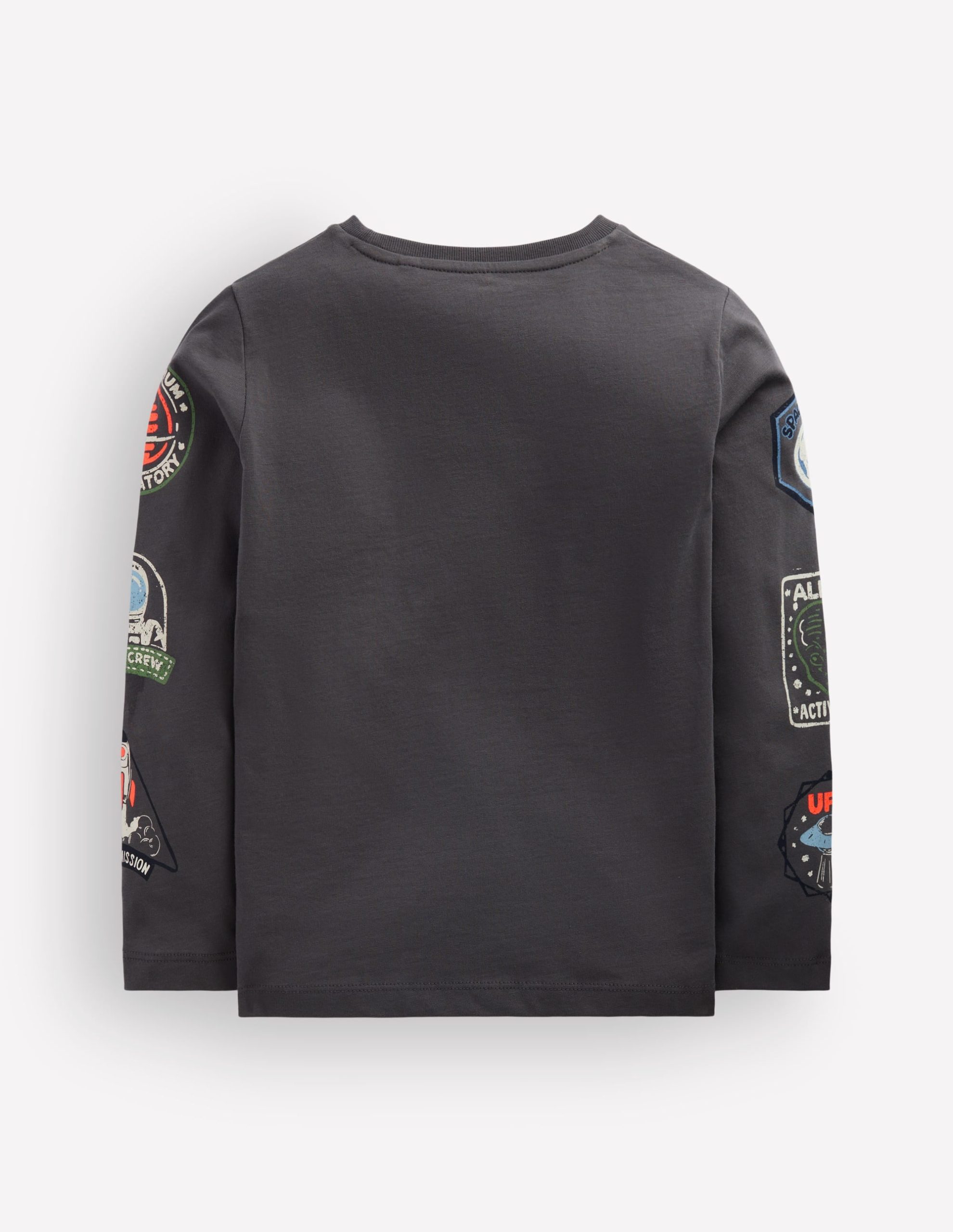 Long Sleeve Glow T-shirt-Warm Grey. Space - Image 4