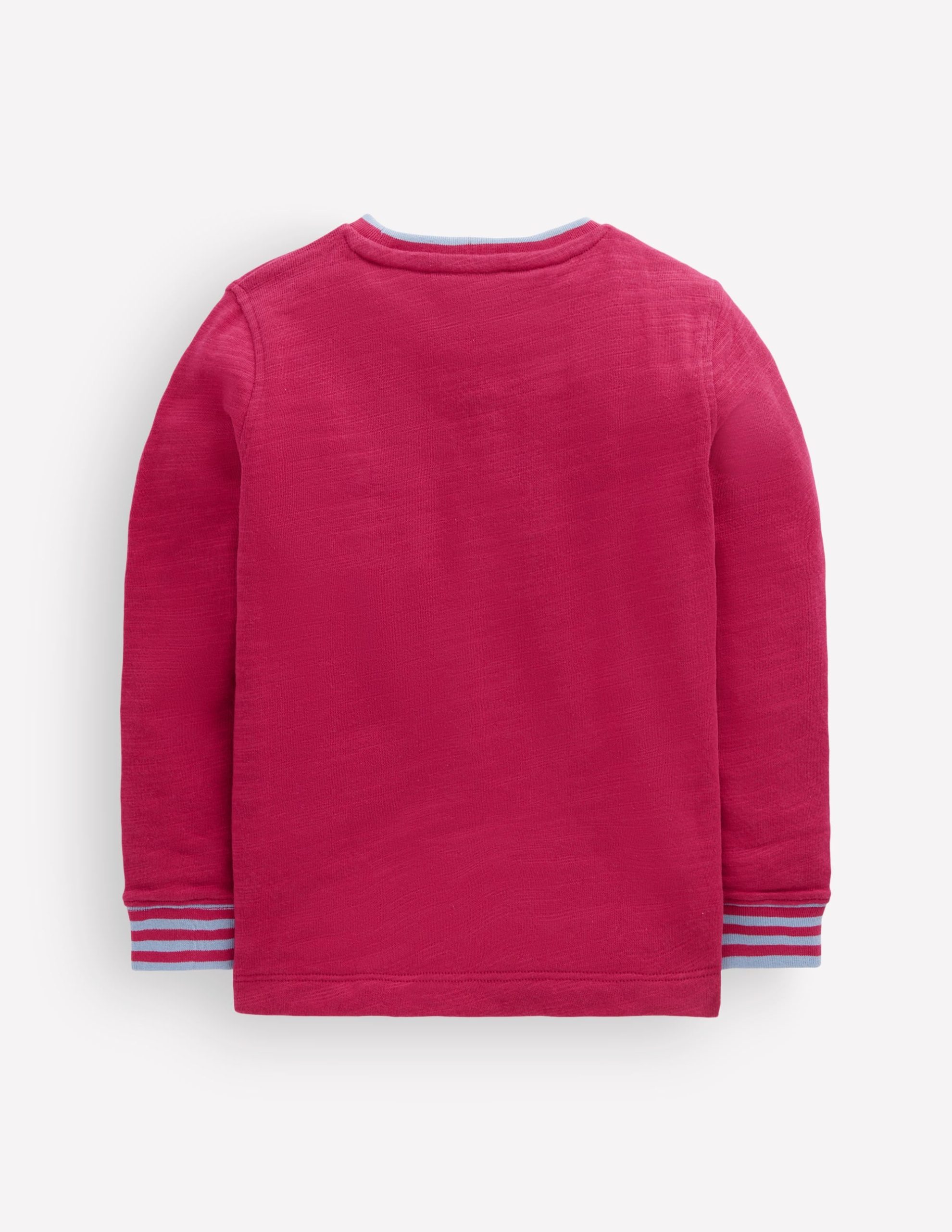 Cosy Mid-weight T-shirt-Sweet Cherry / French Blue - Image 2