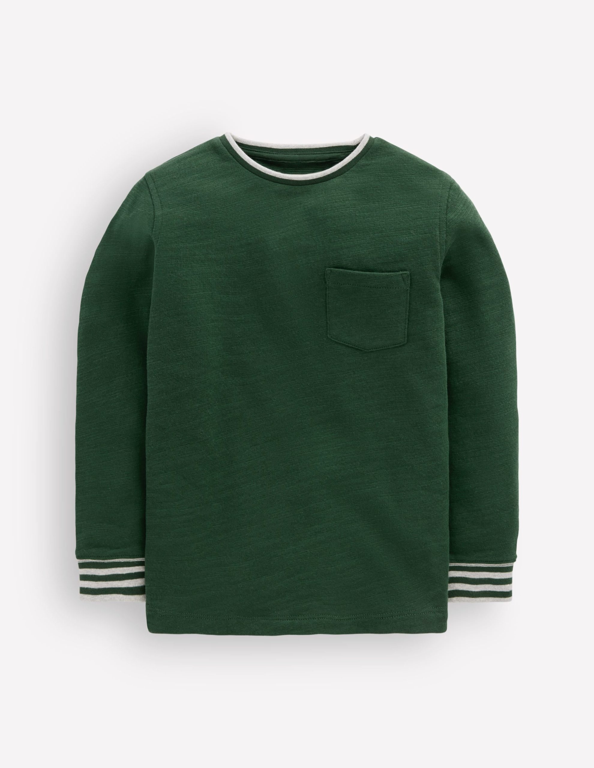 Cosy Mid-weight T-shirt-Hunter Green / Blue Aura