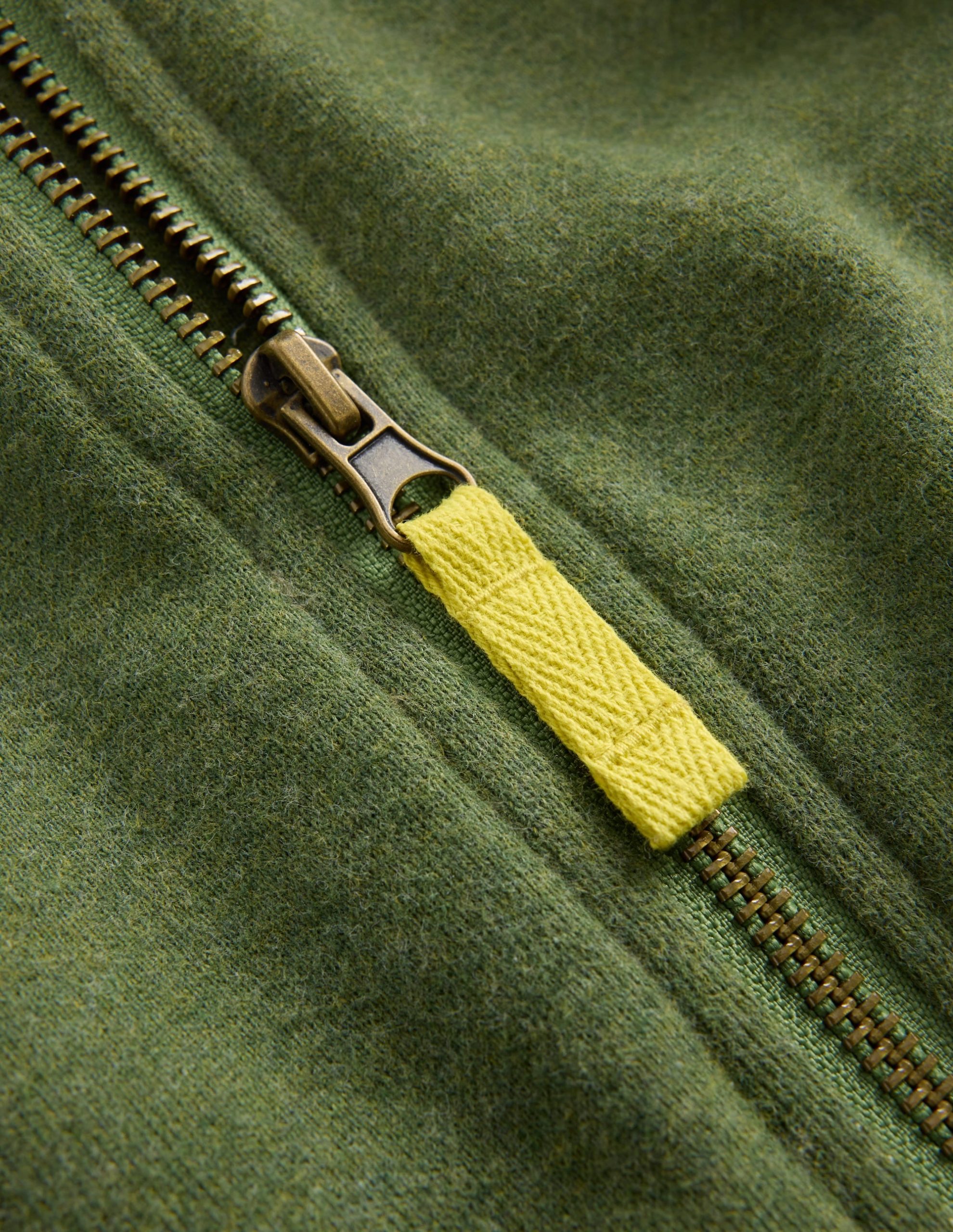 Fleece Lined Bomber-Green / Blue Colourblock - Image 3