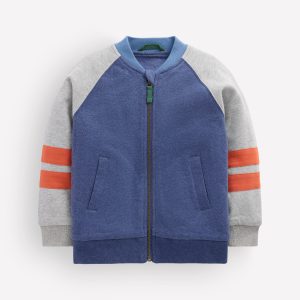 Fleece Lined Bomber-Grey Marl / College Navy