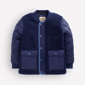 Borg Bomber Jacket-Medieval Blue