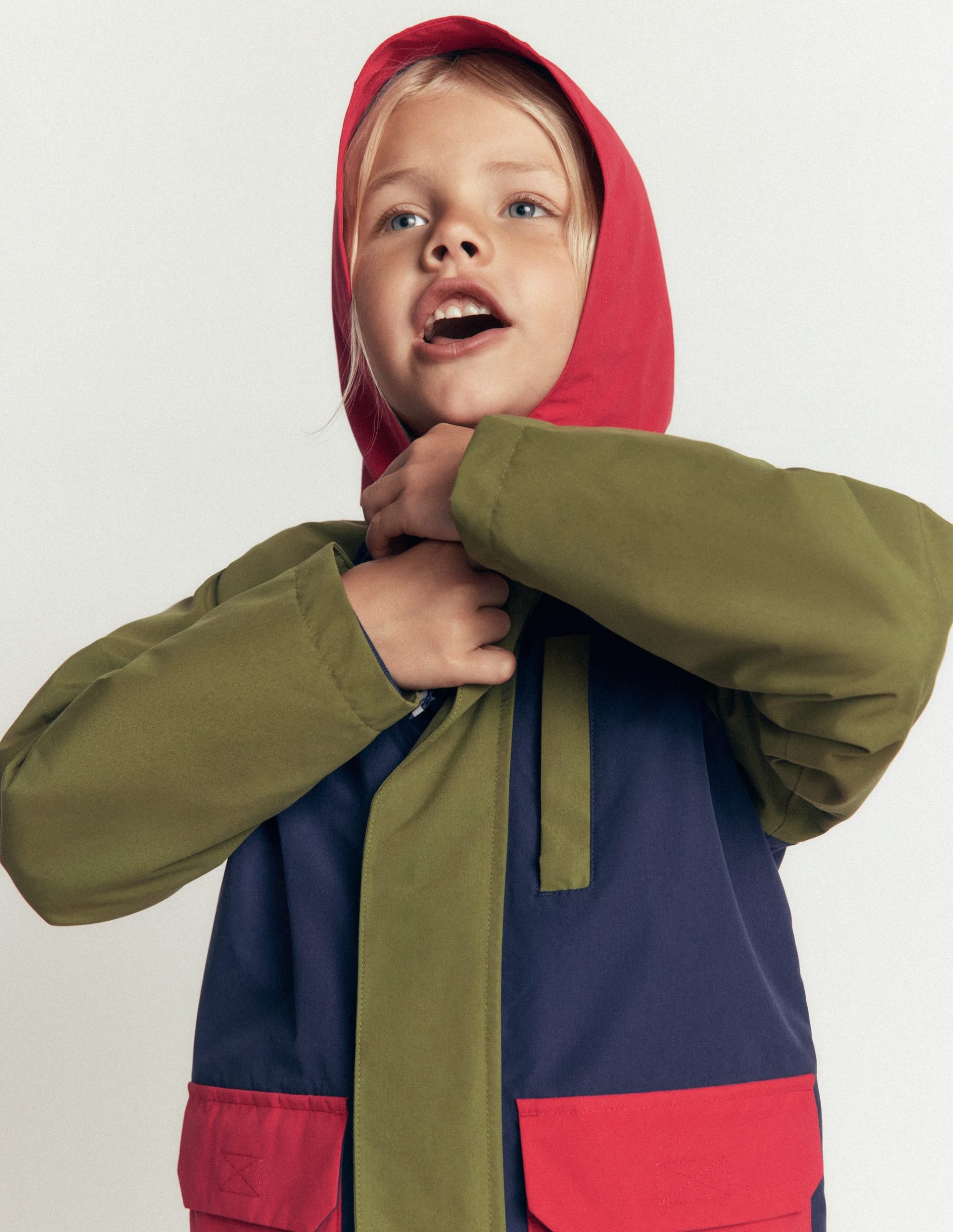 Waterproof Fisherman's Jacket-Colourblock - Image 2