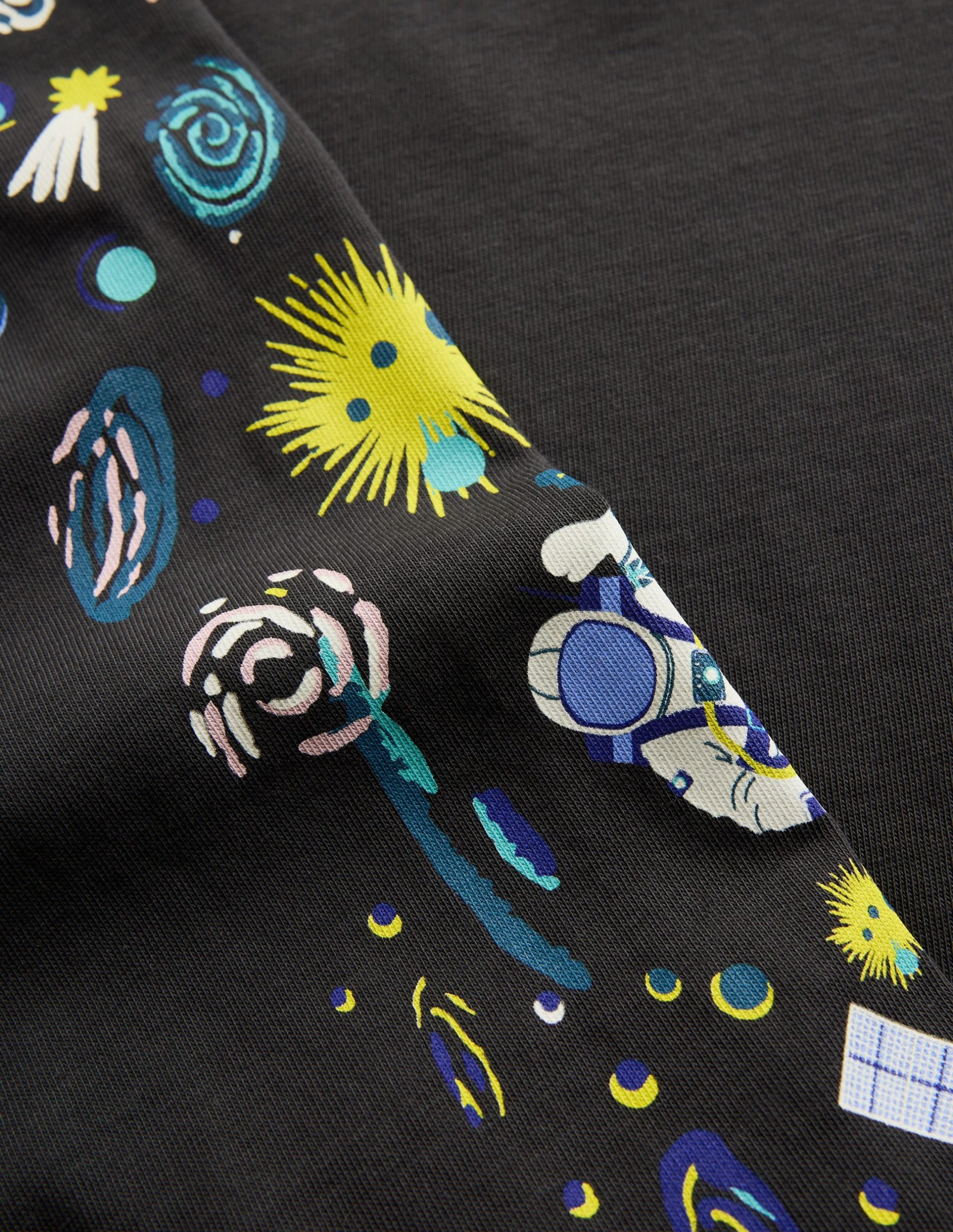 Front and Back Glow T-shirt-Shadow Grey Space - Image 3