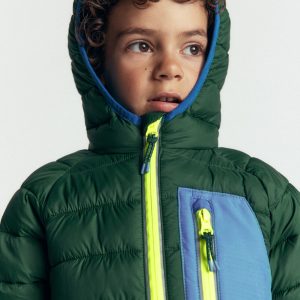 Pack-away Padded Jacket-Posy Green