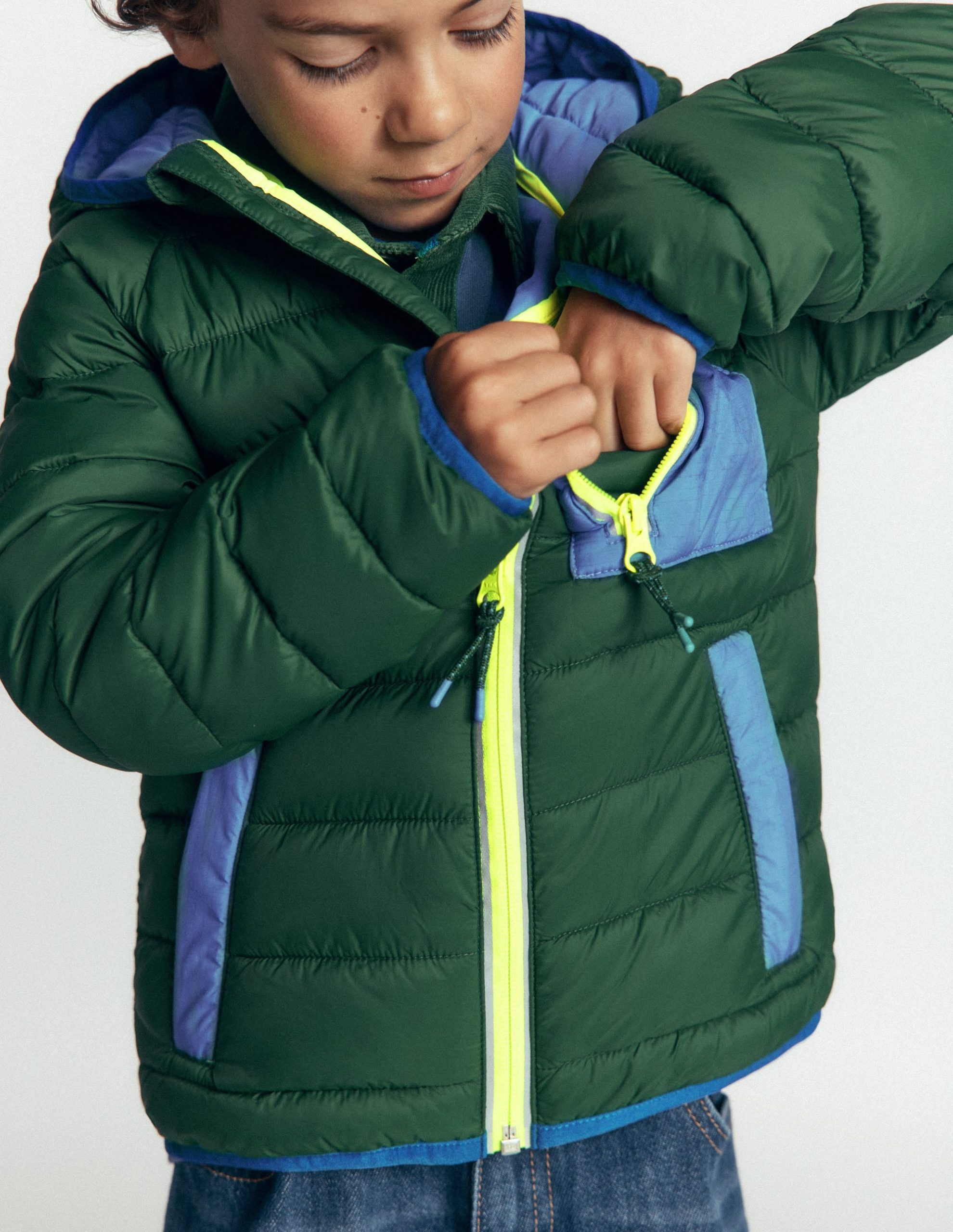 Pack-away Padded Jacket-Posy Green - Image 2