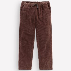 Easy Straight Cord Trousers-Java