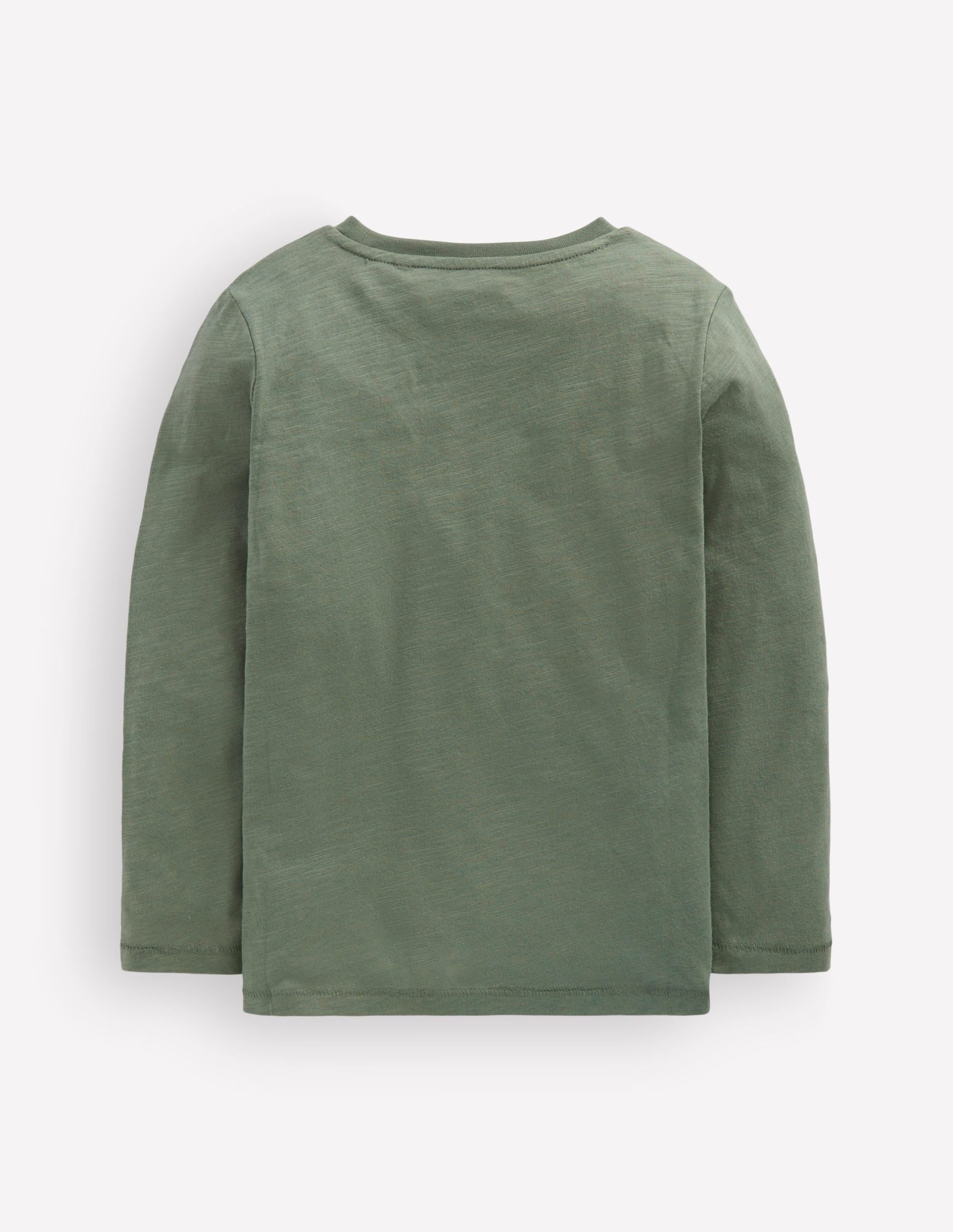 Everyday Long Sleeve T-Shirt-Bottle Green - Image 2