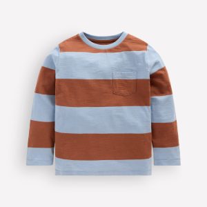 Everyday Long Sleeve T-Shirt-Glacier Blue / Russet