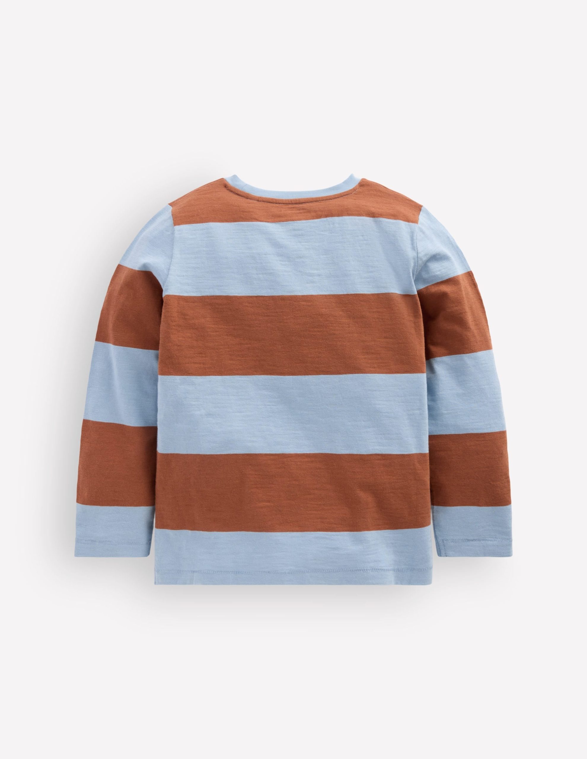 Everyday Long Sleeve T-Shirt-Glacier Blue / Russet - Image 2
