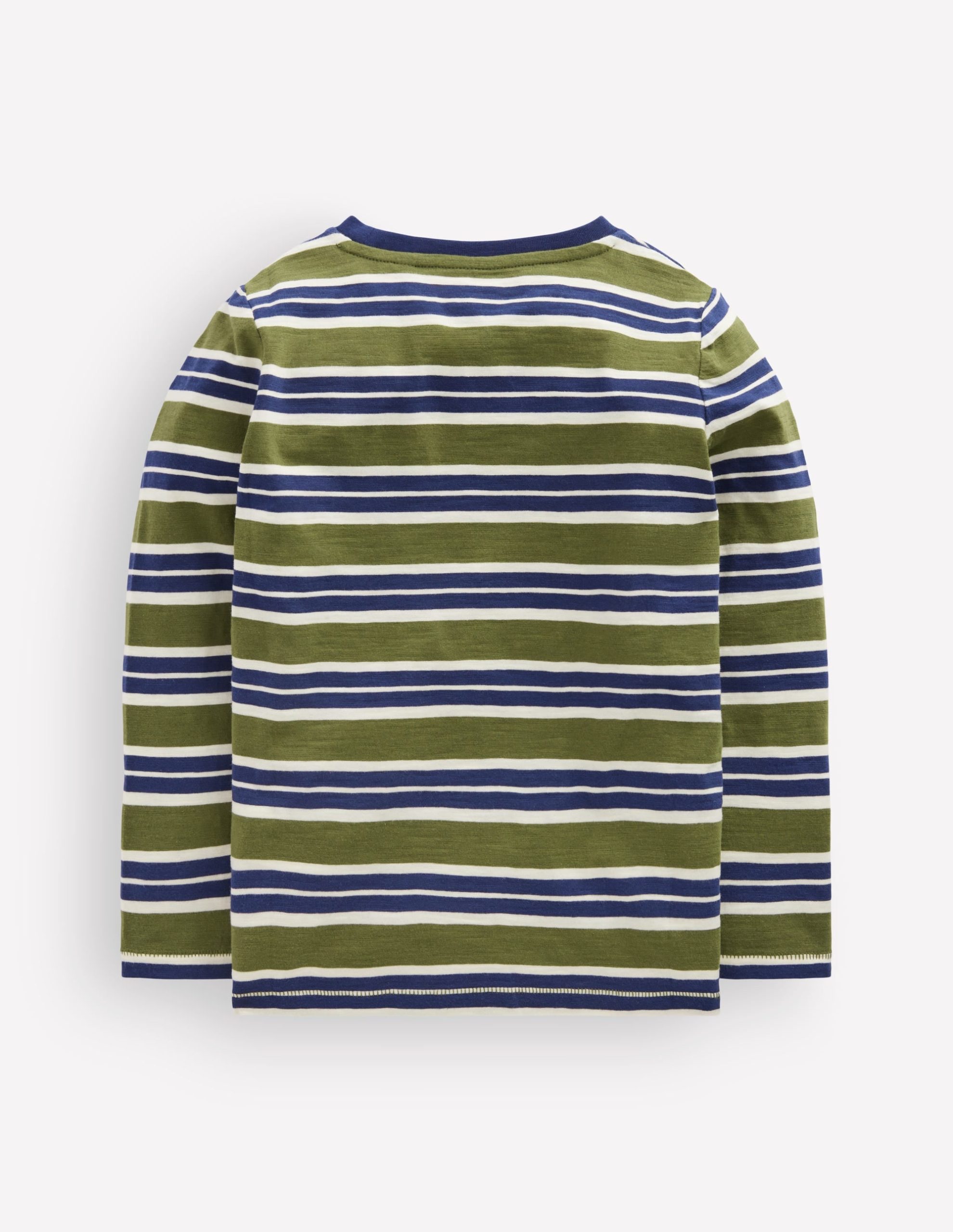 Everyday Long Sleeve T-Shirt-College Navy / Chive - Image 3