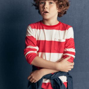 Everyday Long Sleeve T-Shirt-Merida Red / Ivory