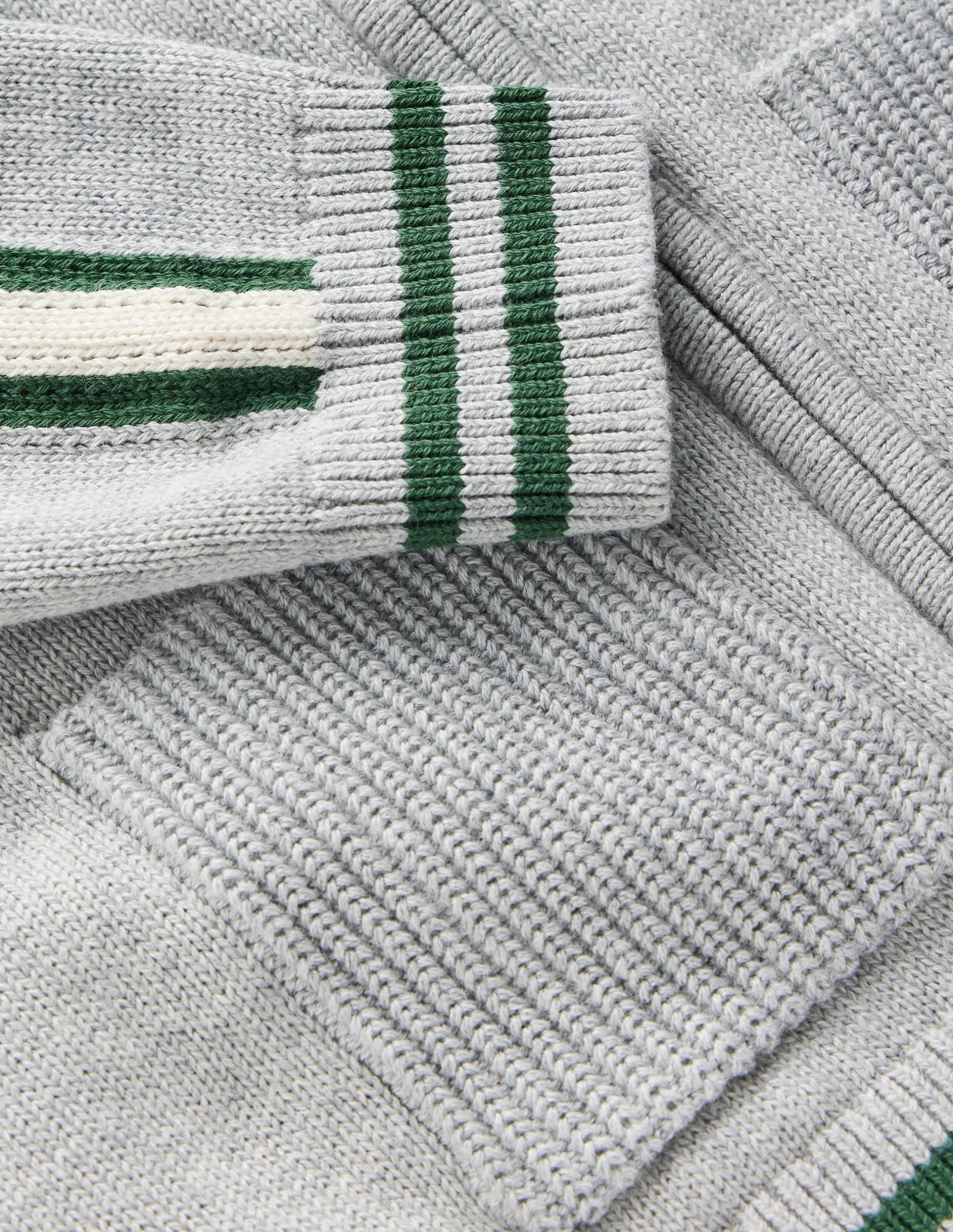 Smart Zip-through Sweater-Grey Marl - Image 5