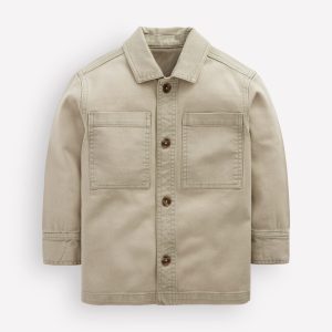 Front Pocket Overshirt-ACID WASH GREEN