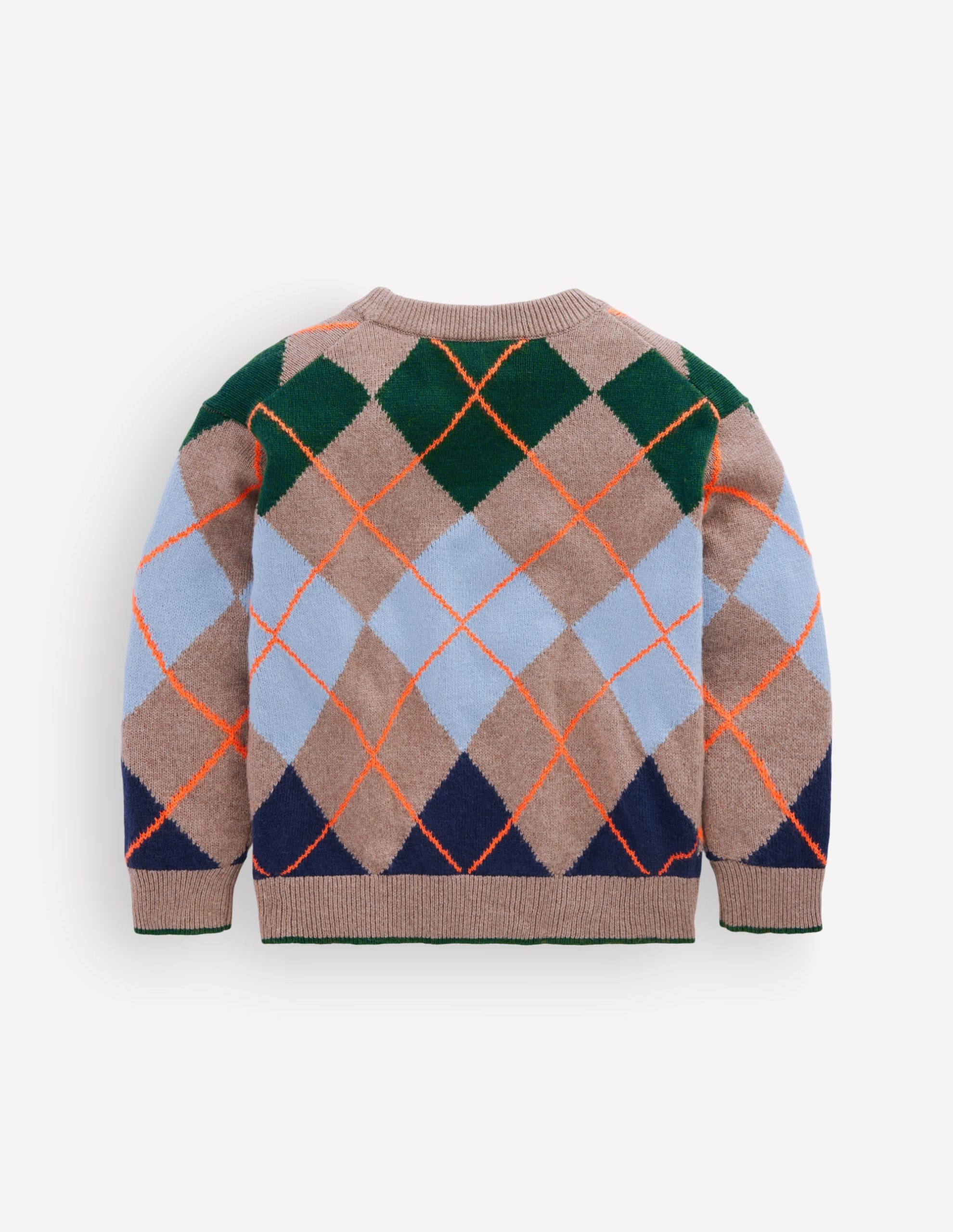 Argyle Jumper-Stone Melange - Image 2