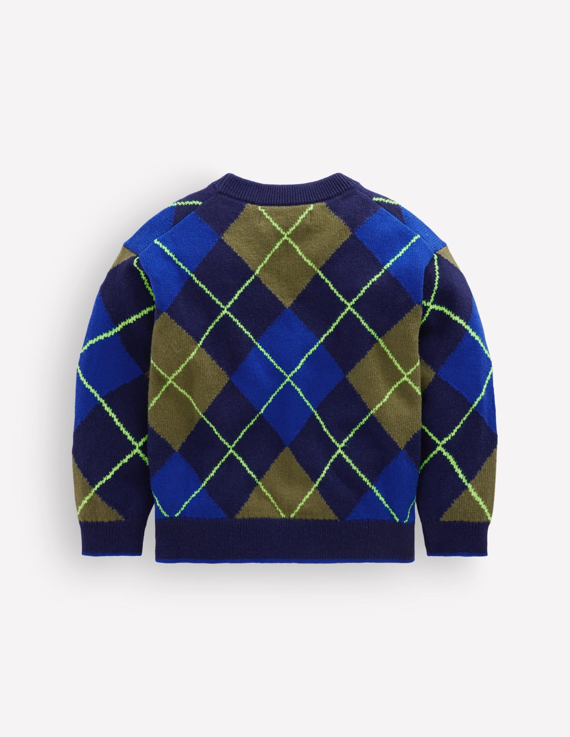 Argyle Jumper-College Navy - Image 4