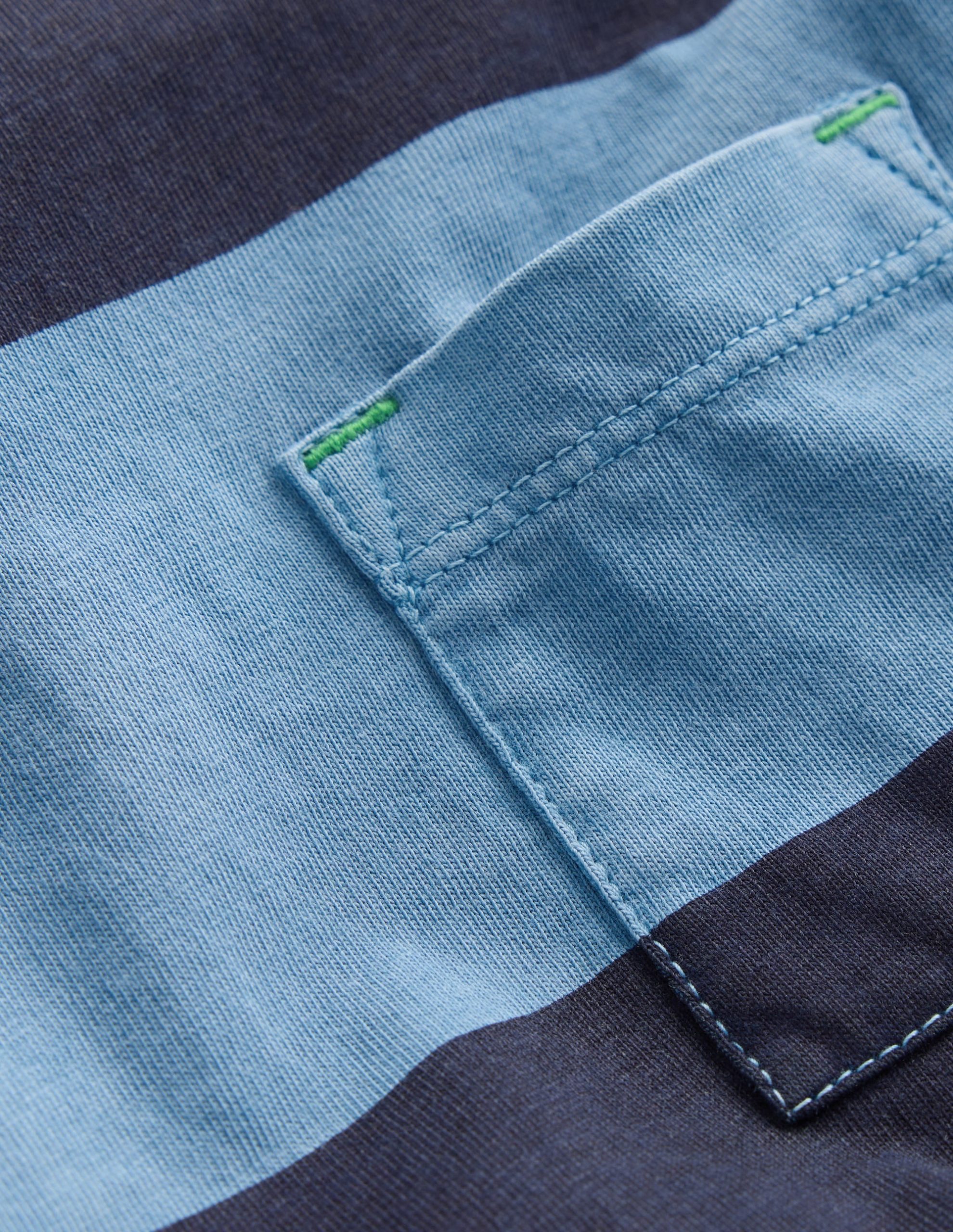Long Sleeve Garment Dye Tee-College Navy / Denim Blue - Image 6